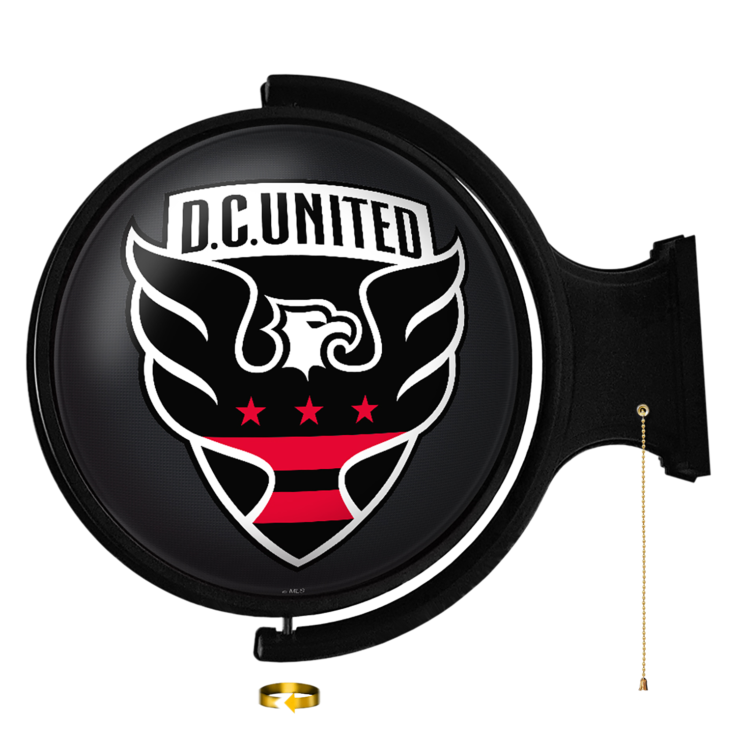 D.C. United: Original Round Rotating Lighted Wall Sign