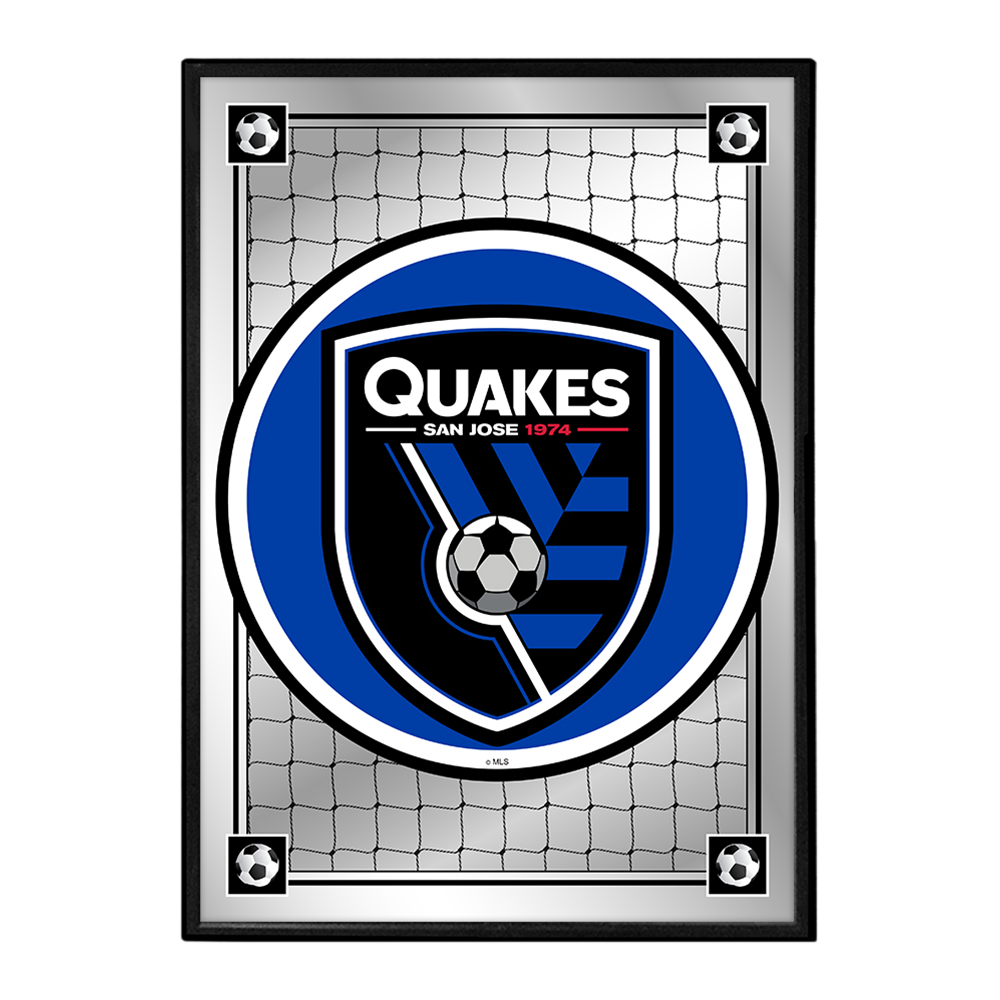 San Jose Earthquakes: Team Spirit - Framed Mirrored Wall Sign