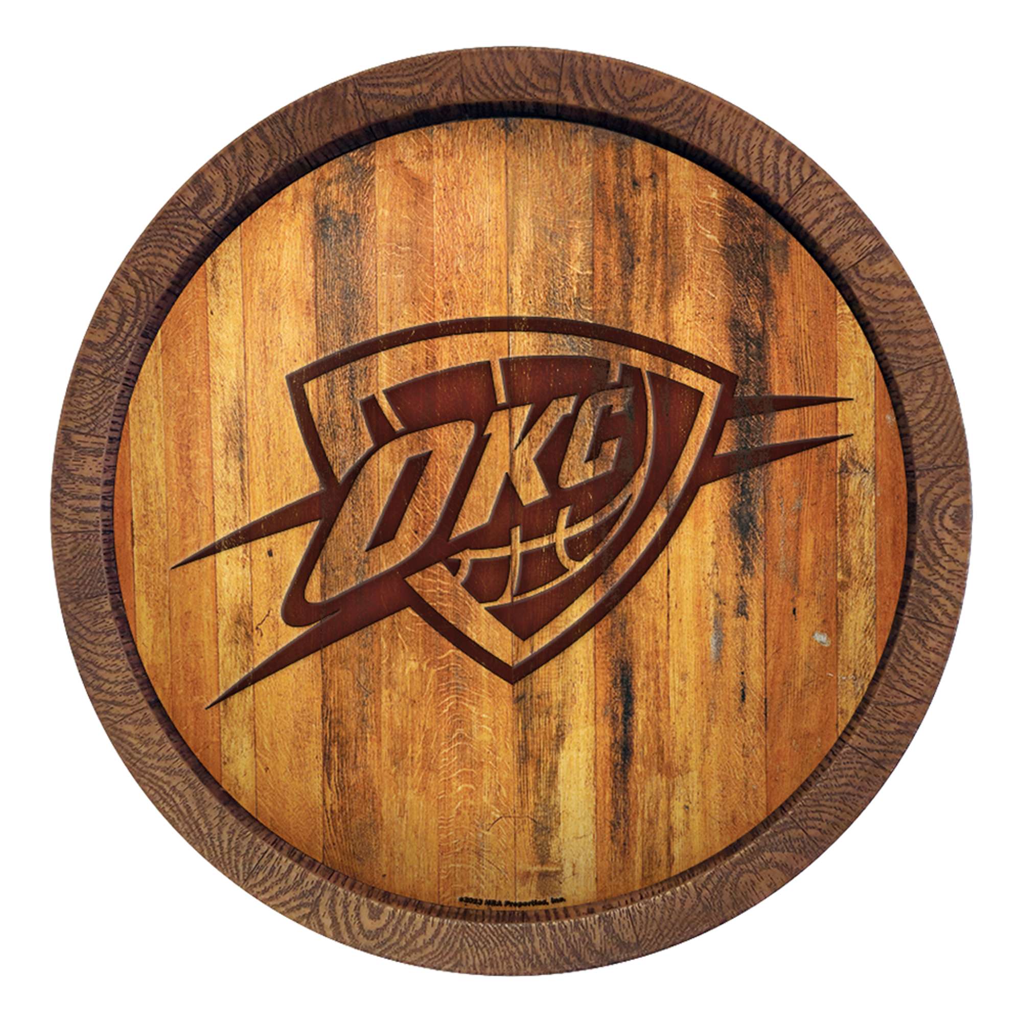 Oklahoma City Thunder: "Faux" Barrel Top Sign    