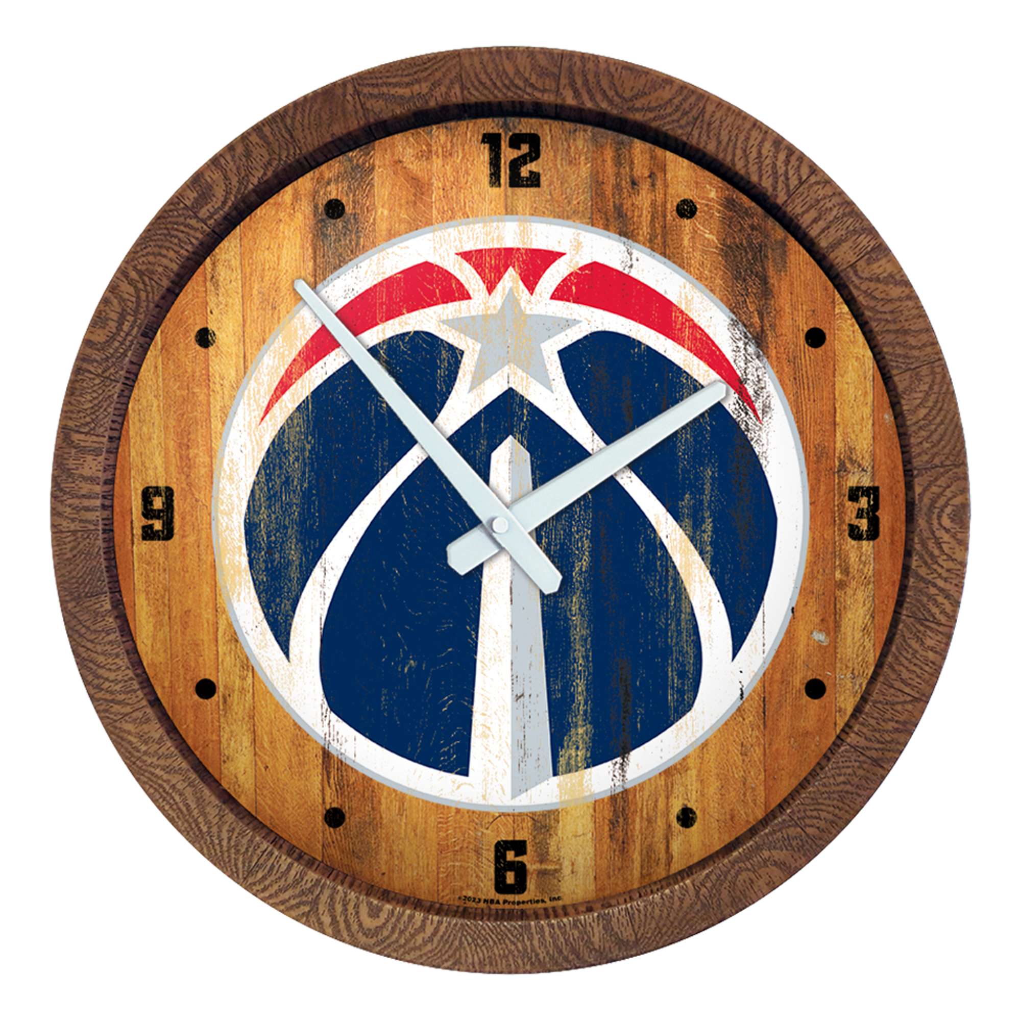 Washington Wizards: "Faux" Barrel Top Clock  