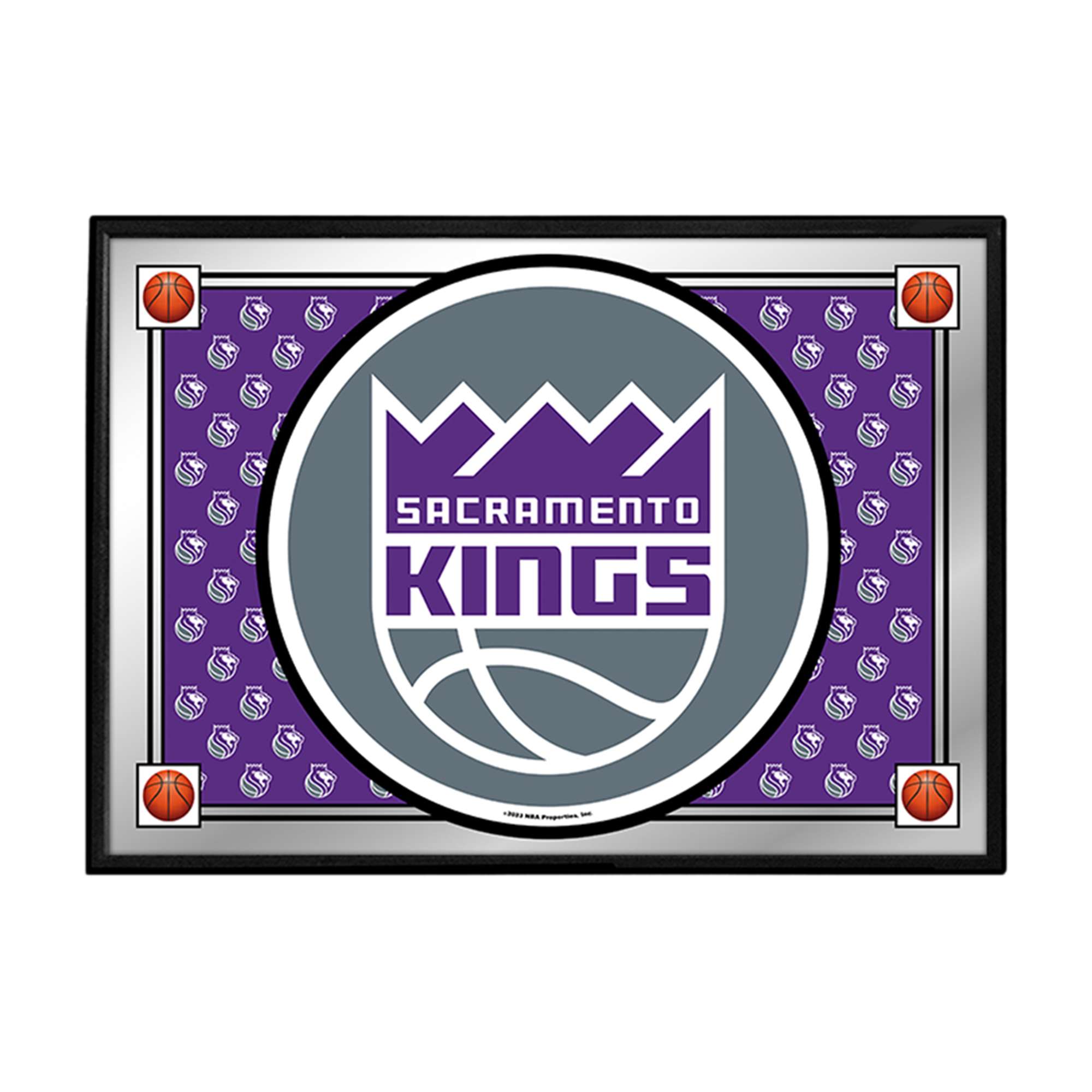Sacramento Kings: Team Spirit - Framed Mirrored Wall Sign