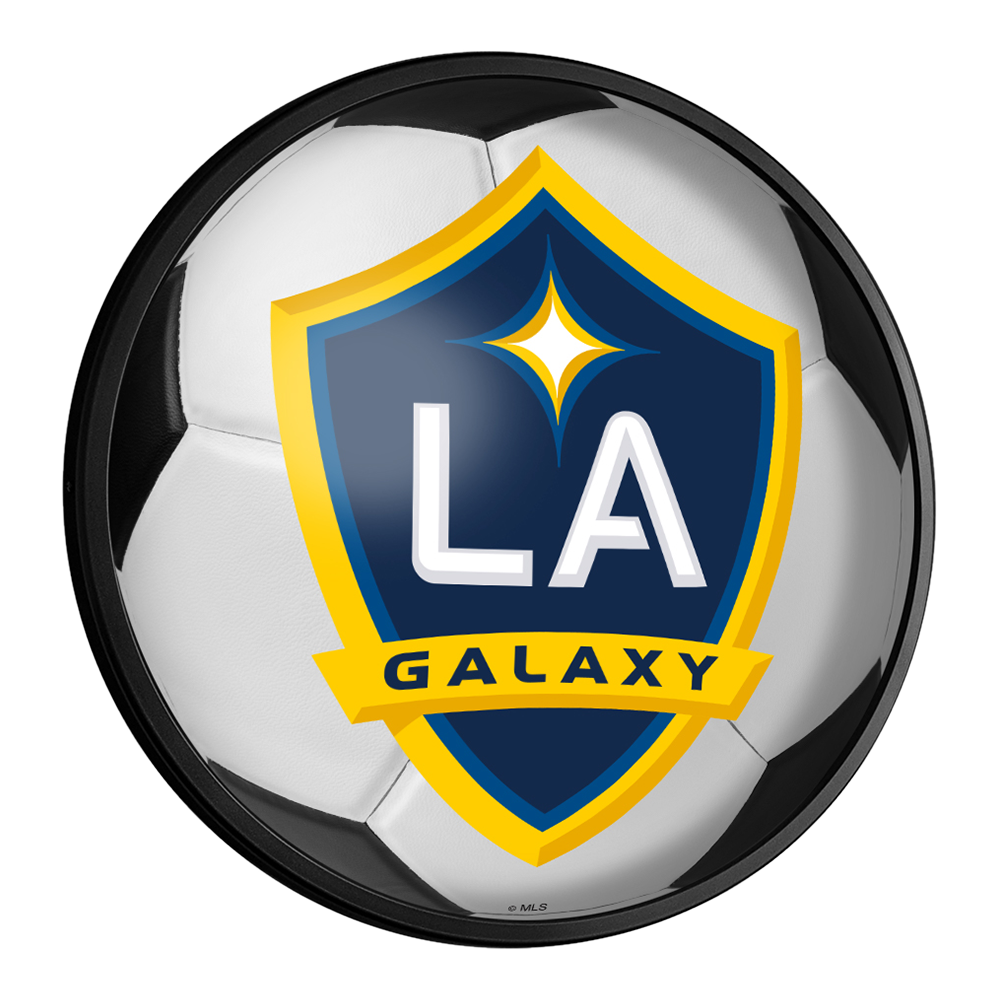 LA Galaxy: Soccer - Round Slimline Lighted Wall Sign