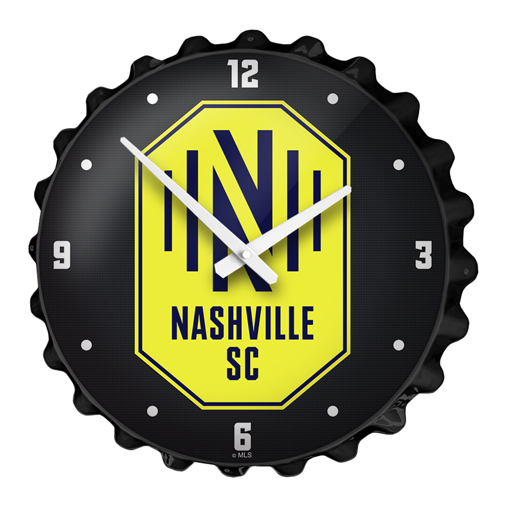 Nashville SC: Bottle Cap Wall Clock  