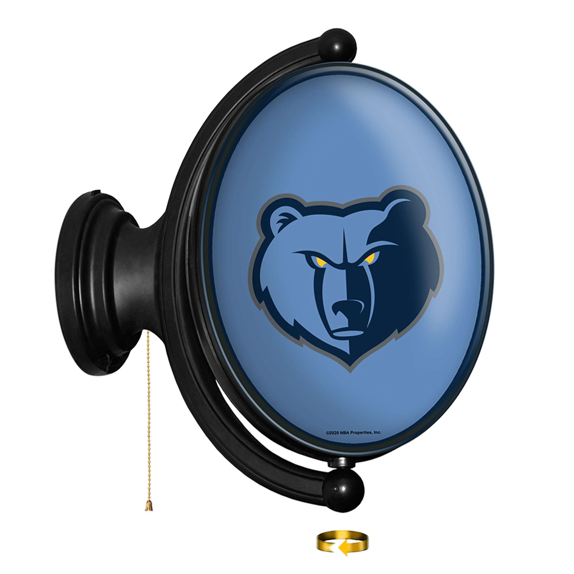 Memphis Grizzlies: Original Oval Rotating Lighted Wall Sign