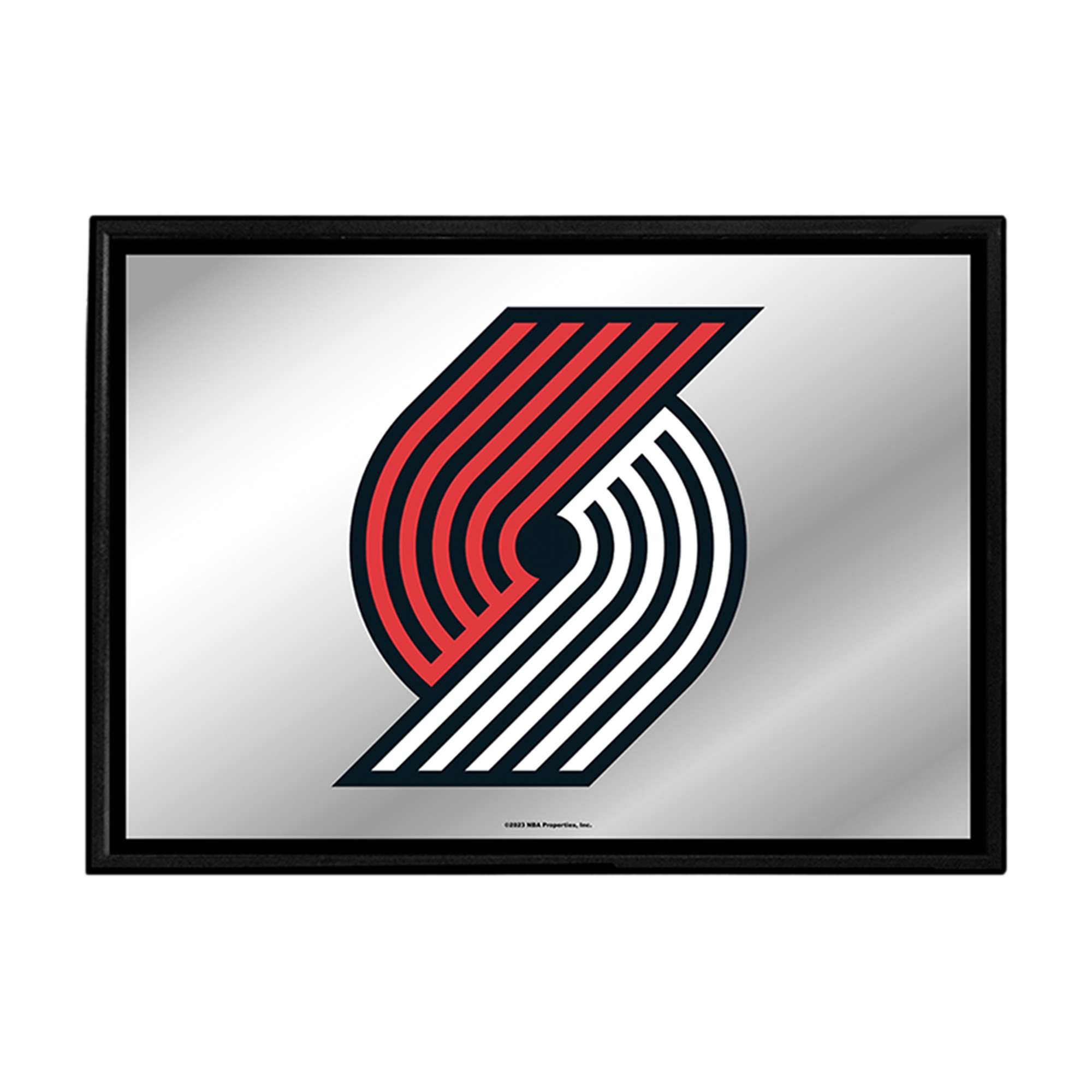 Portland Trail Blazers: Framed Mirrored Wall Sign