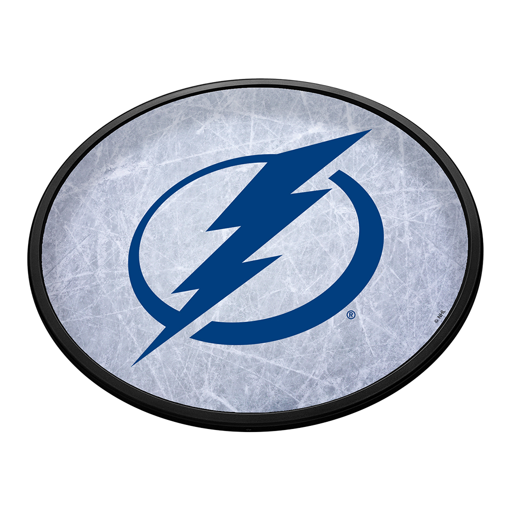 Tampa Bay Lightning Ice Rink - Oval Slimline Lighted Wall Sign  