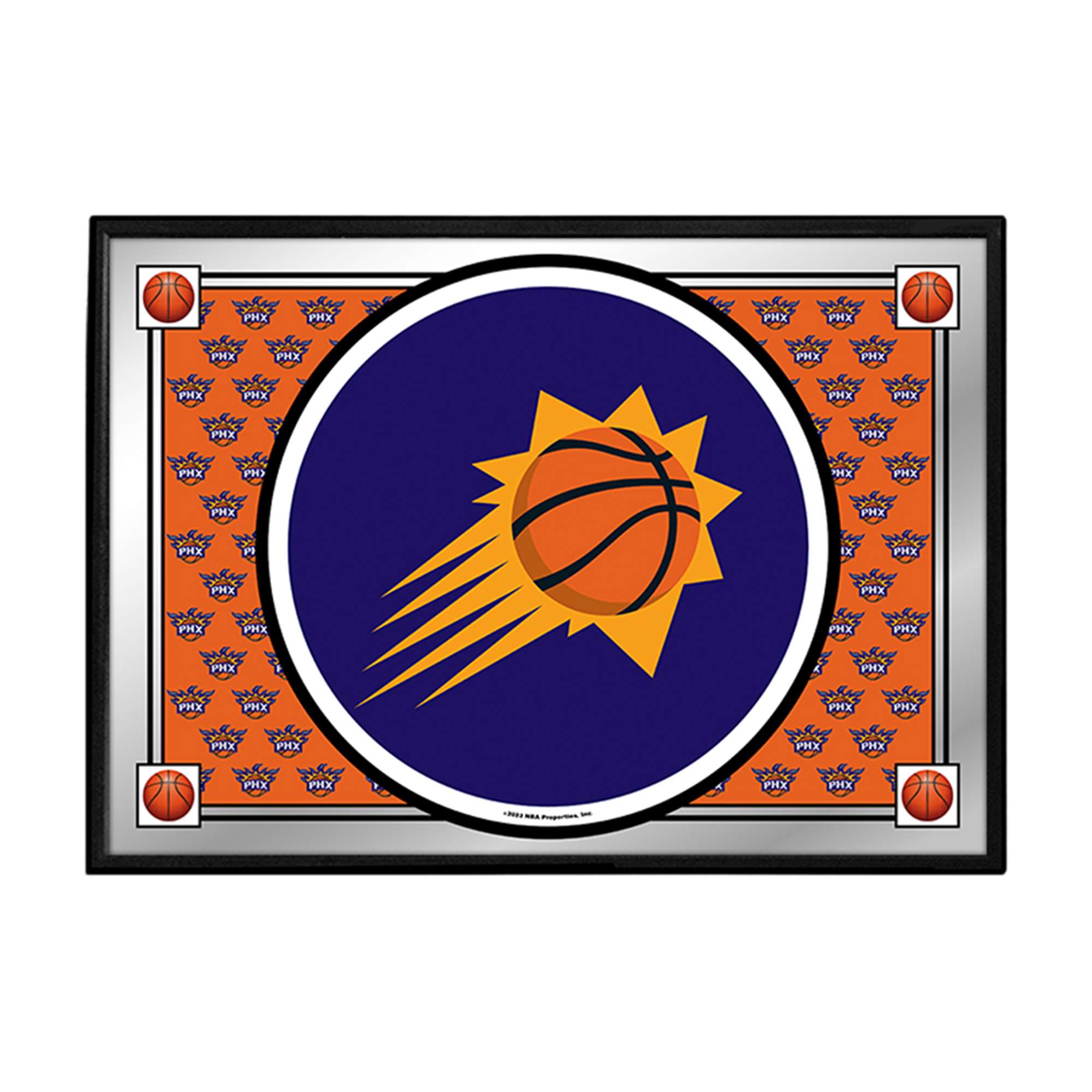 Phoenix Suns: Team Spirit - Framed Mirrored Wall Sign