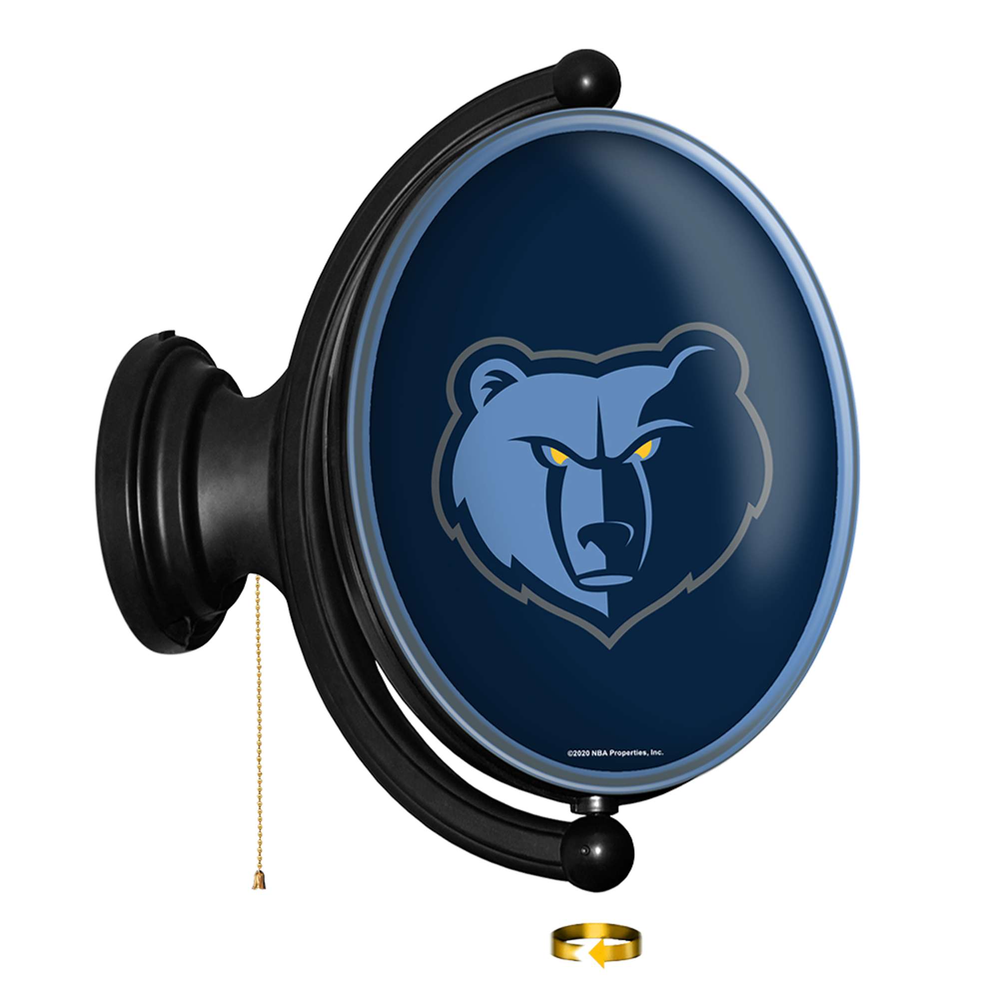 Memphis Grizzlies: Original Oval Rotating Lighted Wall Sign