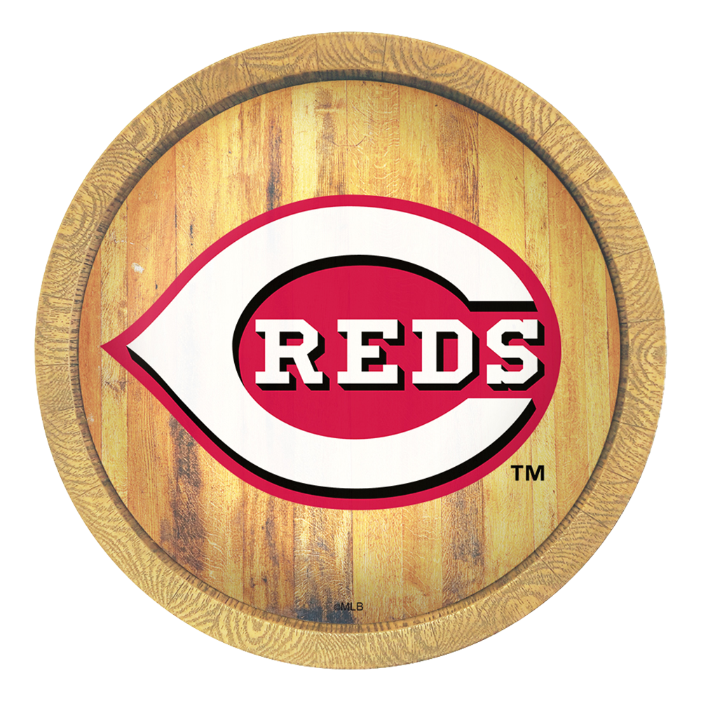 Cincinnati Reds "Faux" Barrel Top Sign  