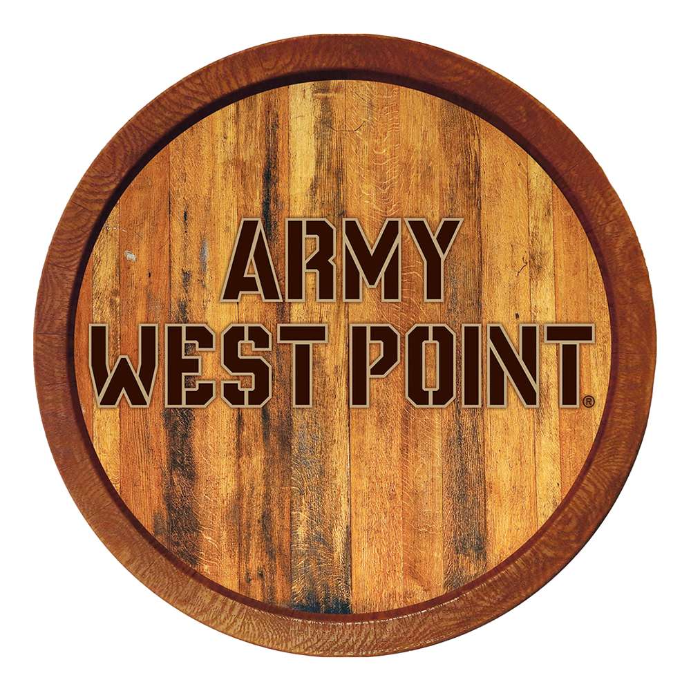 Army Black Knights "Faux" Barrel Top Sign  