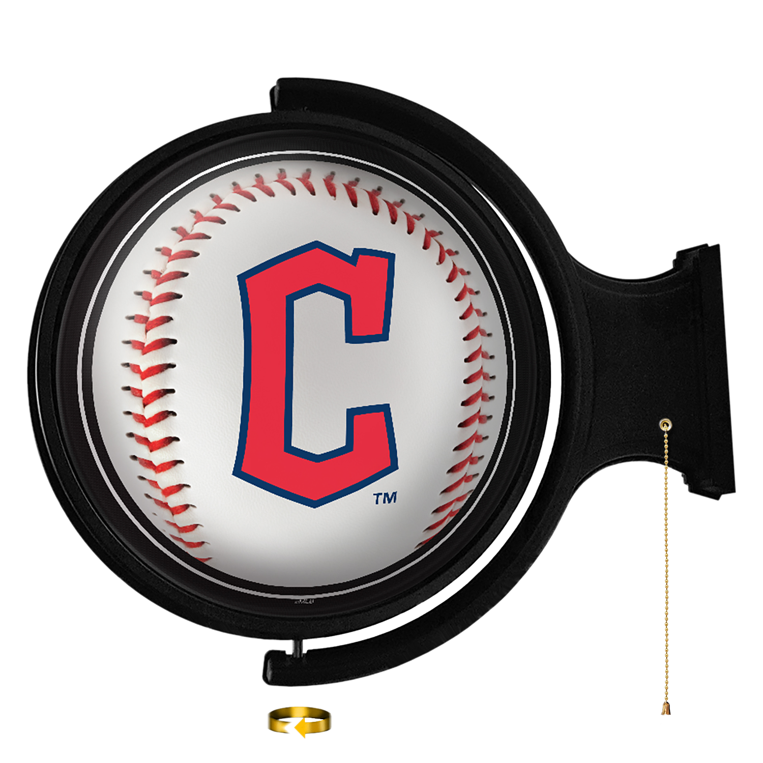Cleveland Guardians Baseball - Original Round Rotating Lighted Wall Sign  