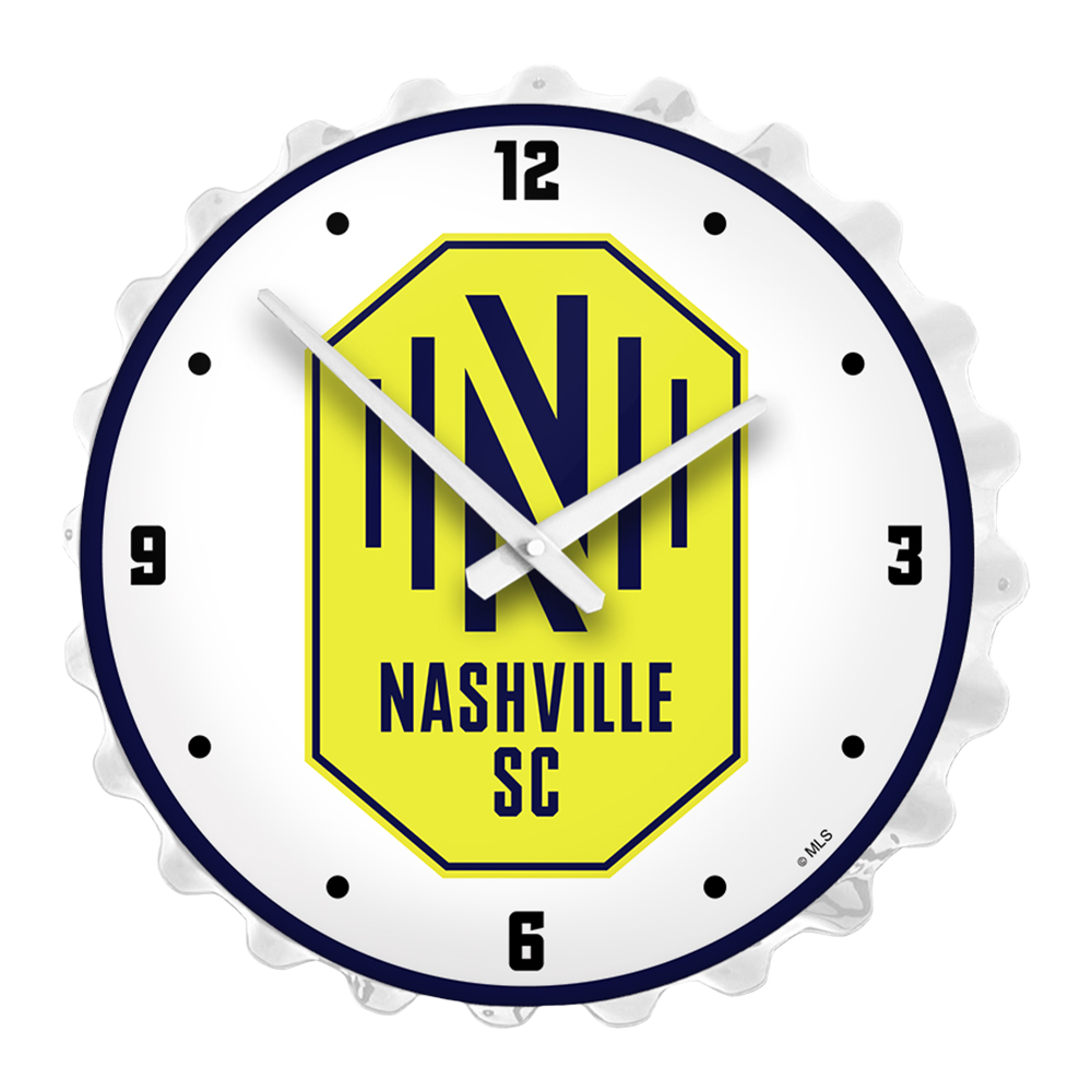 Nashville SC: Bottle Cap Lighted Wall Clock  