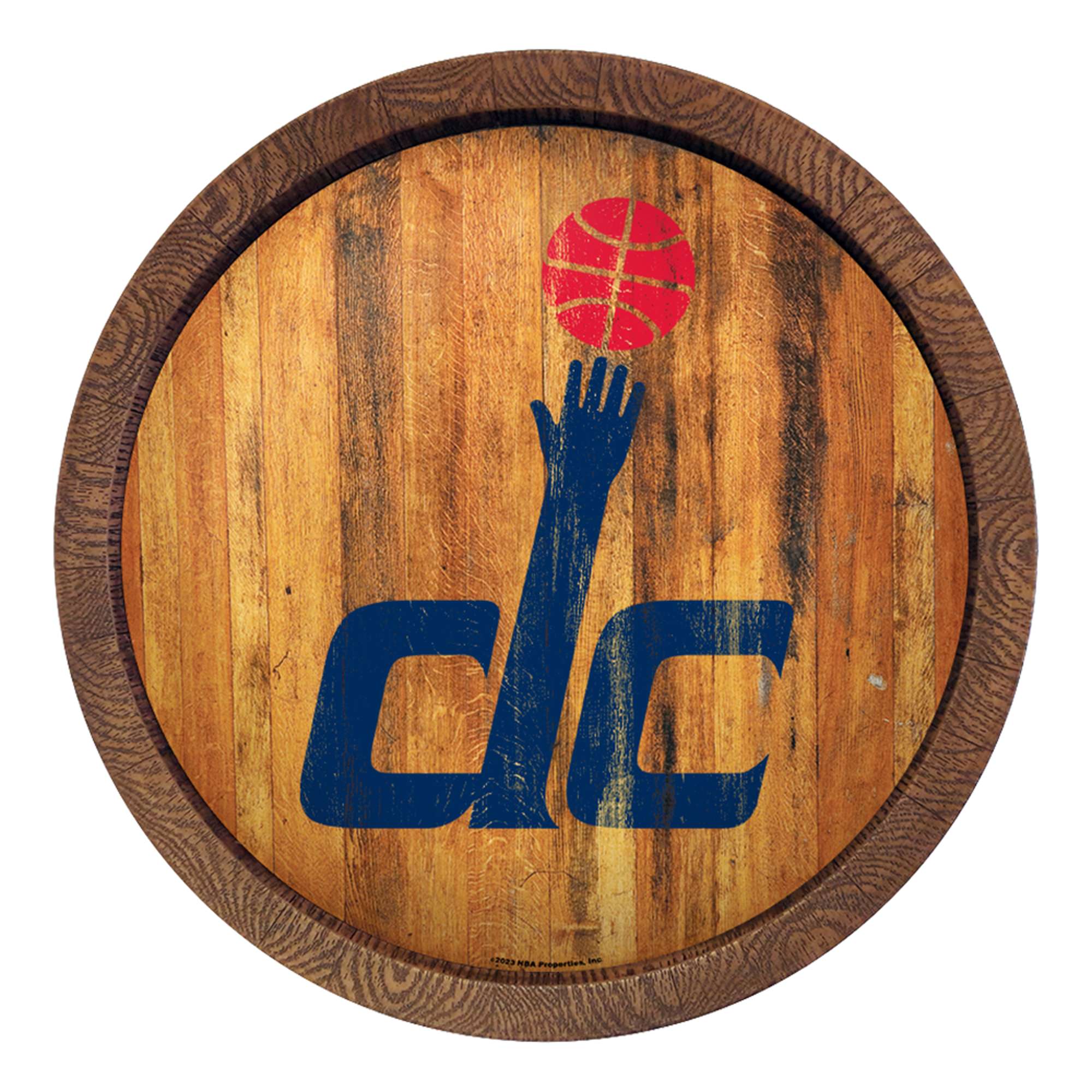 Washington Wizards: Logo - "Faux" Barrel Top Sign  