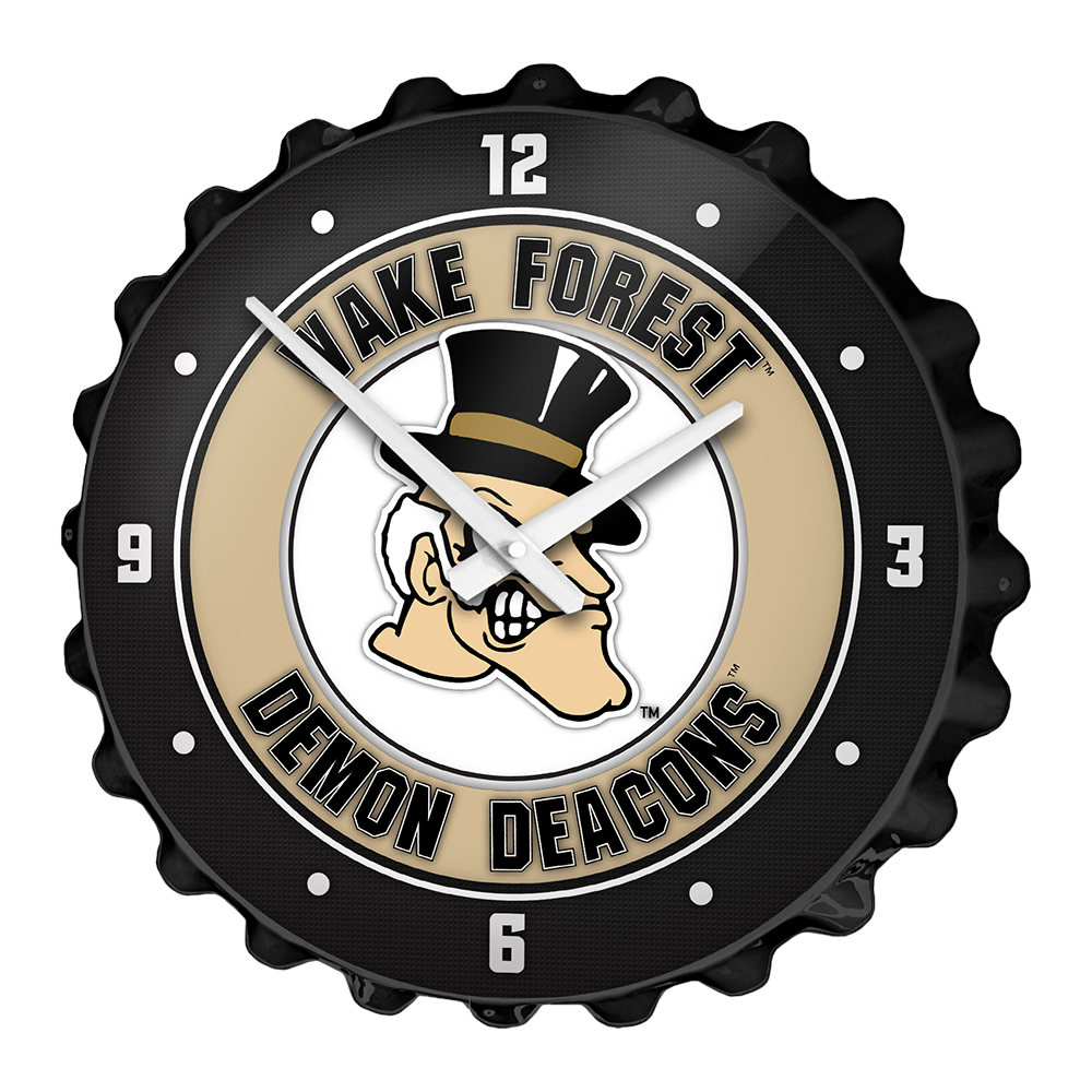 Wake Forest Demon Deacons Mascot - Bottle Cap Wall Clock  
