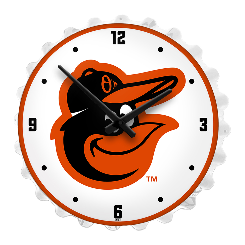 Baltimore Orioles: Bottle Cap Lighted Wall Clock   