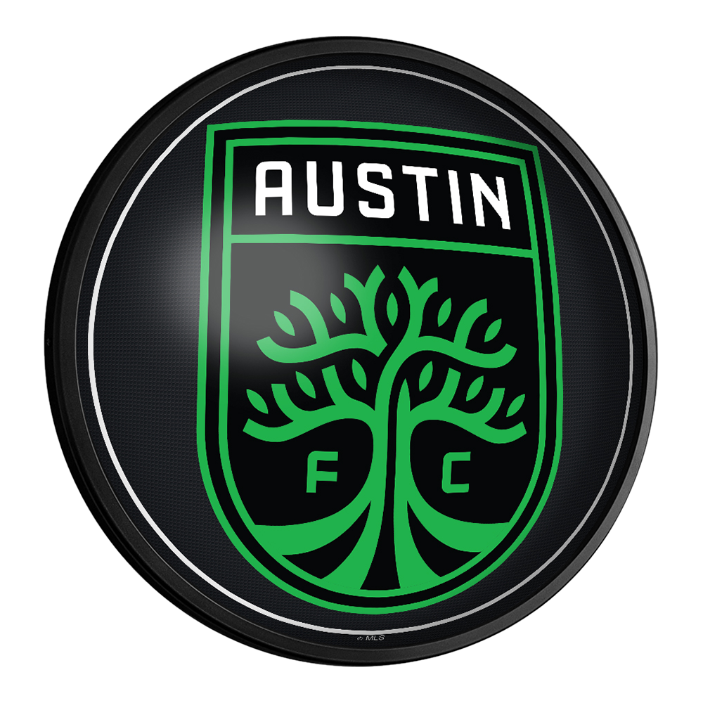 Austin F.C.: Round Slimline Lighted Wall Sign