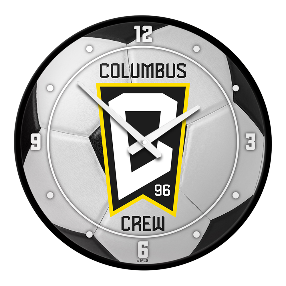 Columbus Crew: Soccer Ball - Modern Disc Wall Clock