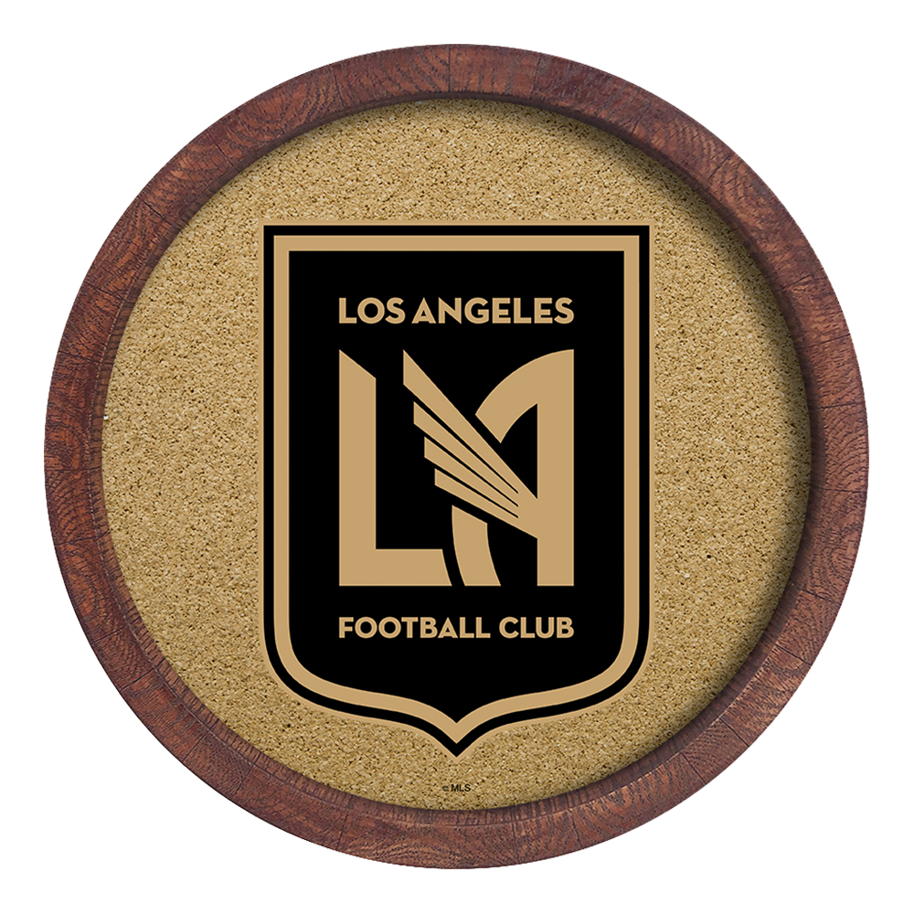 Los Angeles Football Club: "Faux" Barrel Framed Cork Board  