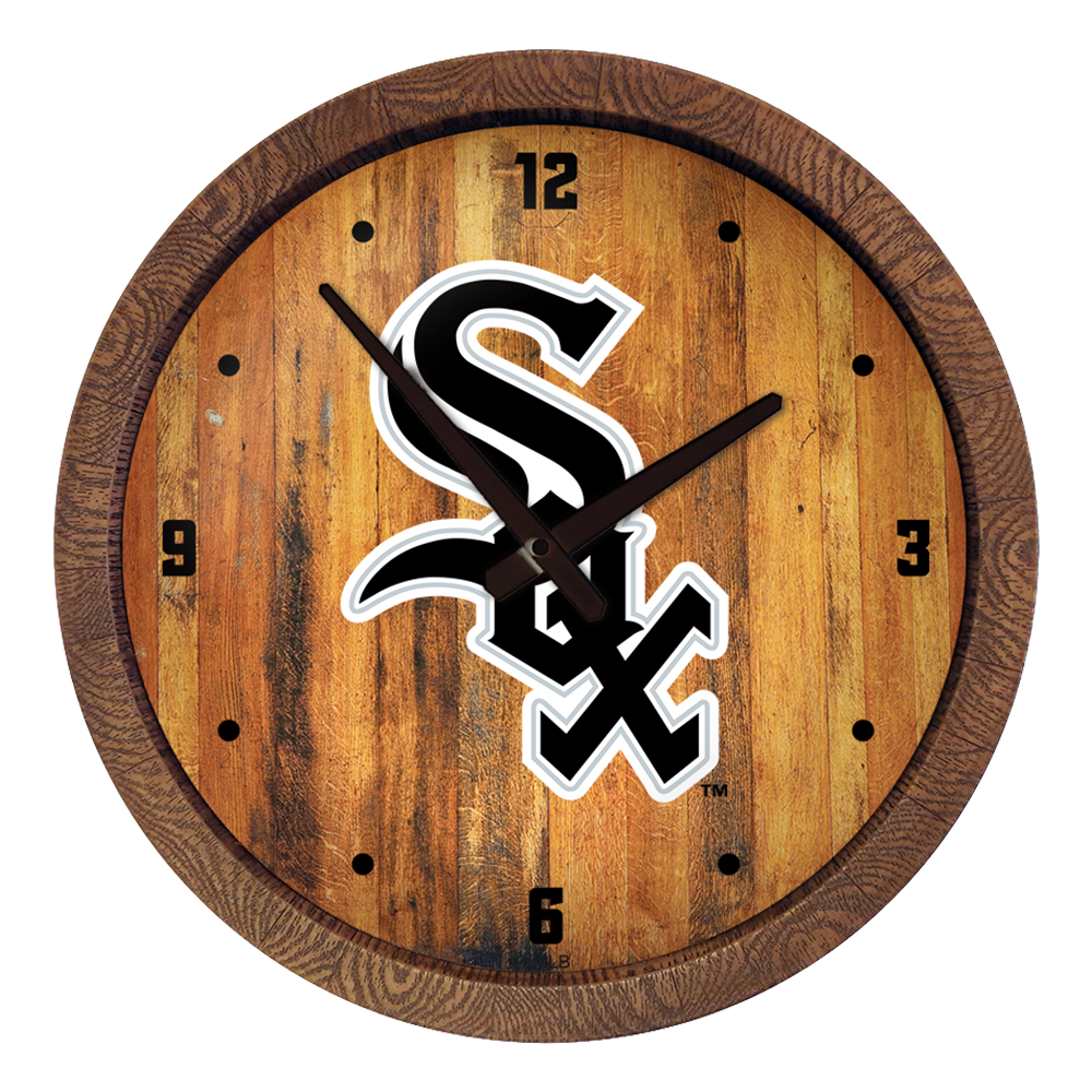 Chicago White Sox "Faux" Barrel Top Clock  
