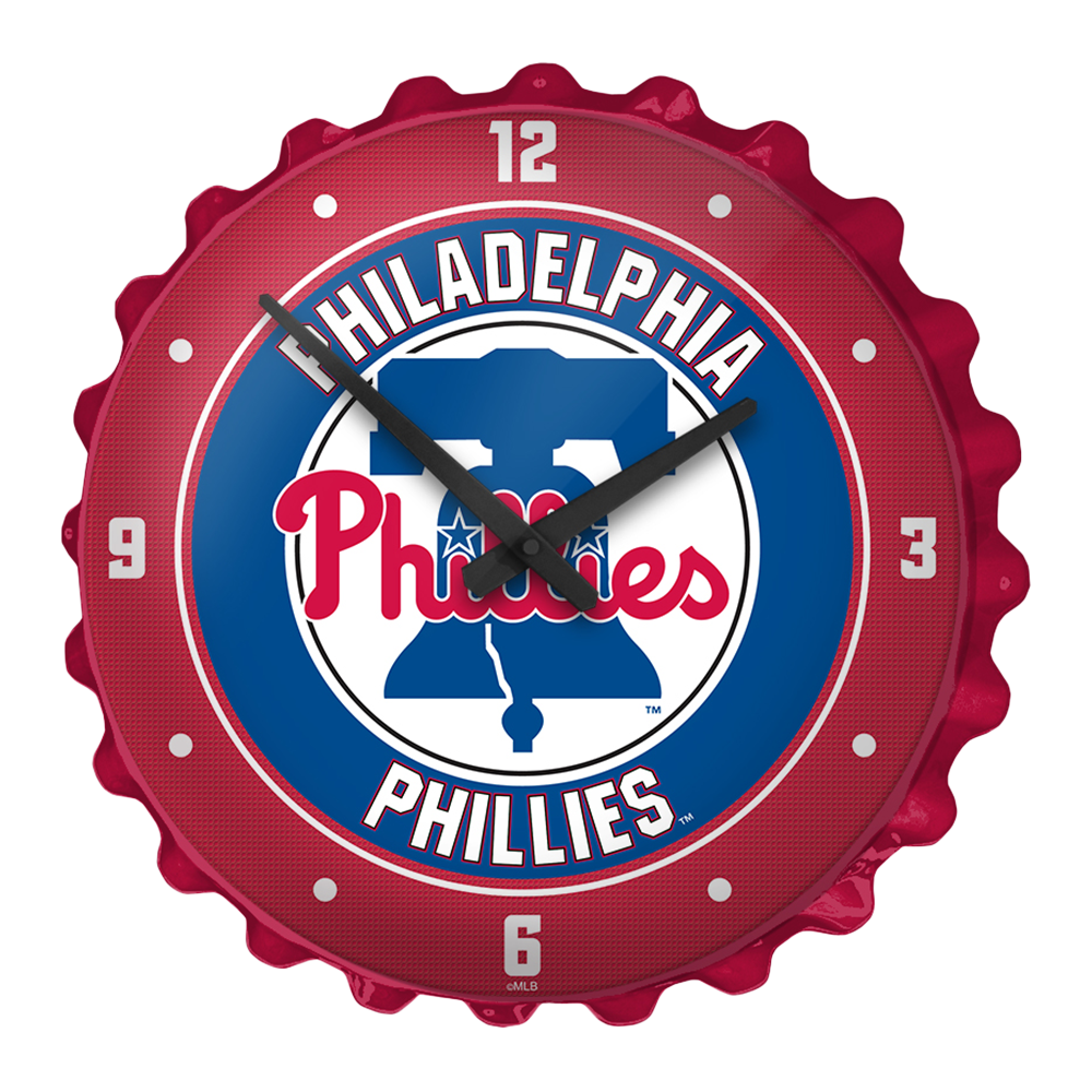 Philadelphia Phillies Bottle Cap Wall Clock  
