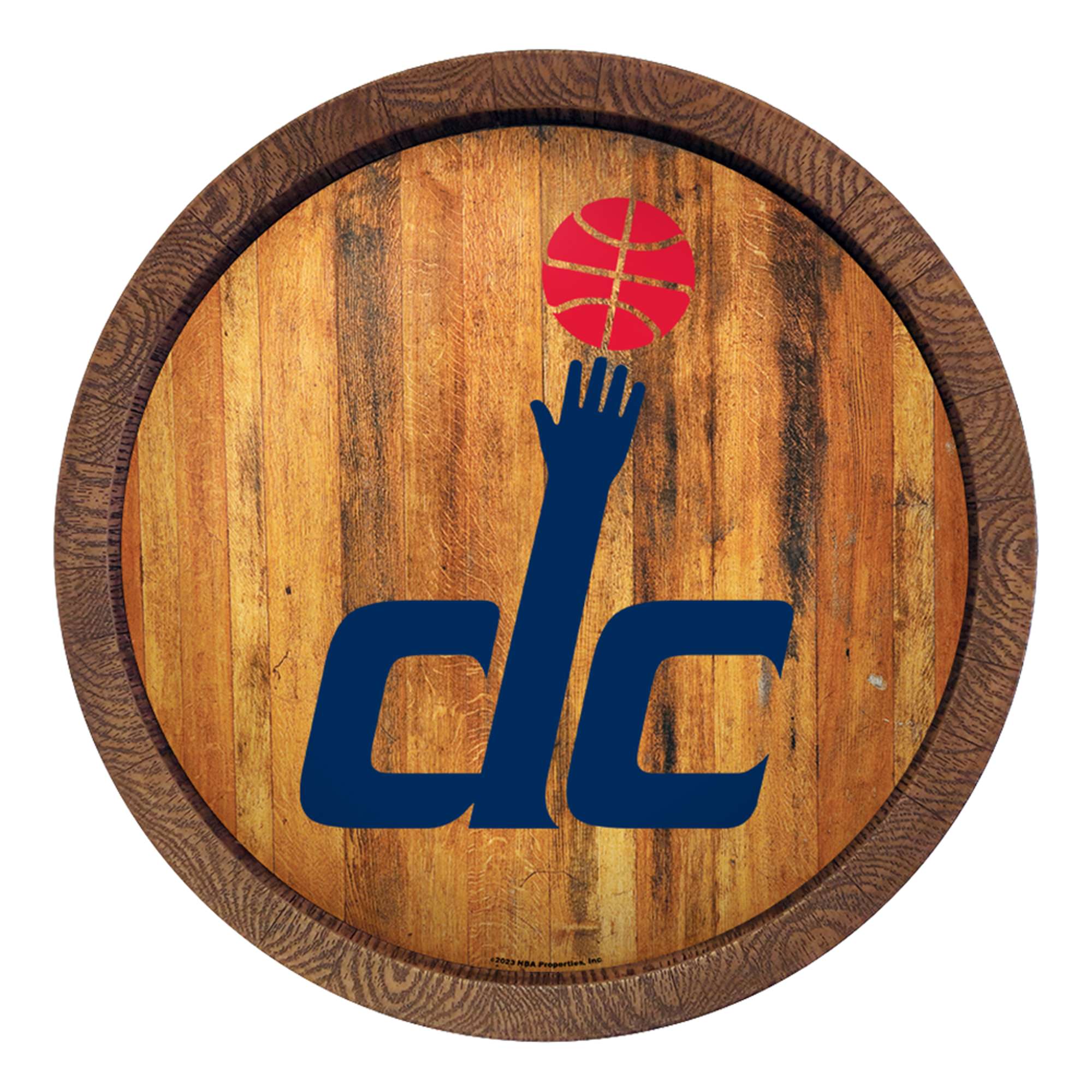 Washington Wizards: Logo - "Faux" Barrel Top Sign  