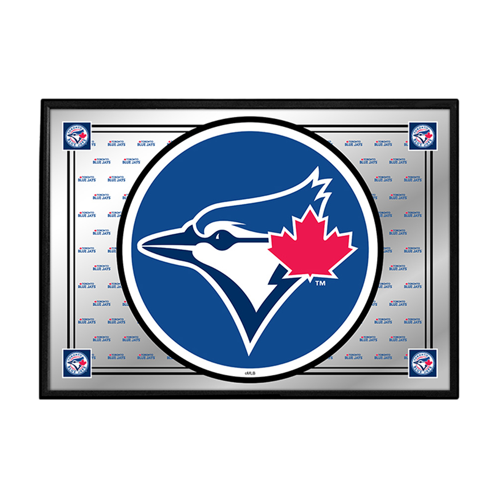 Toronto Blue Jays Team Spirit - Framed Mirrored Wall Sign  
