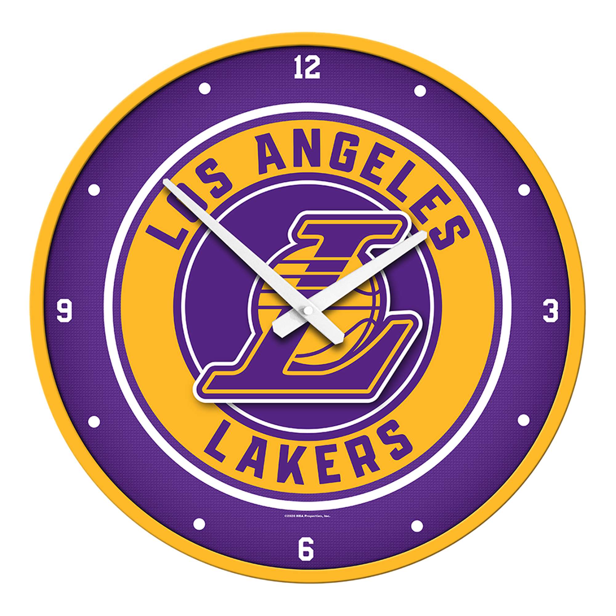Los Angeles Lakers: Modern Disc Wall Clock