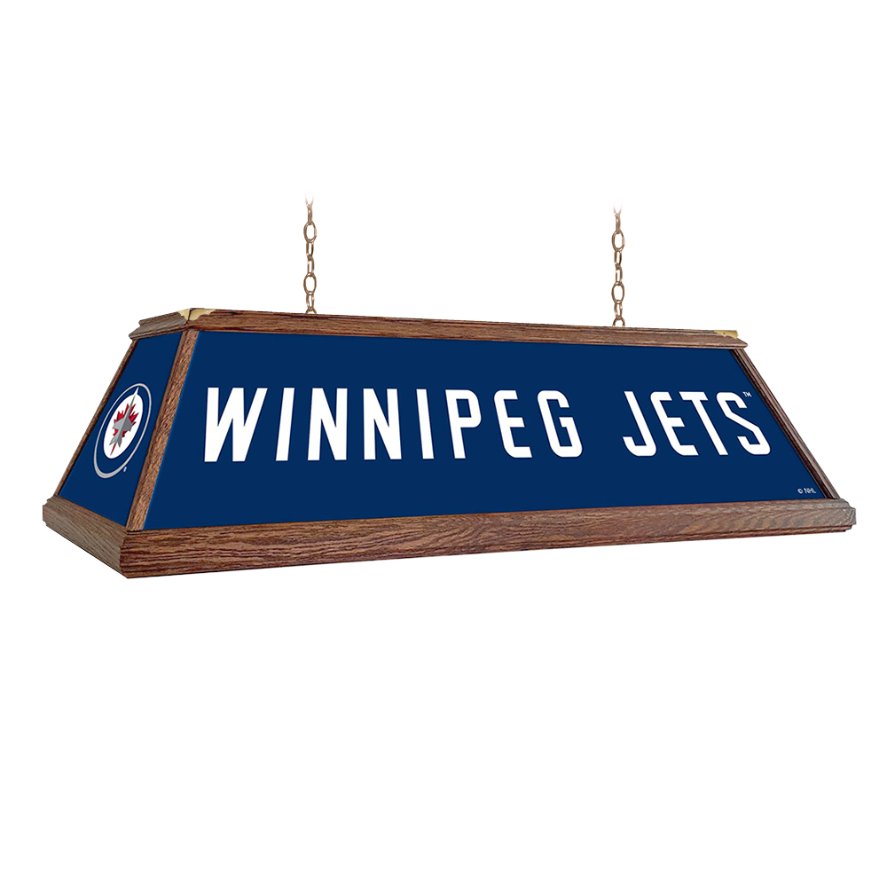 Winnipeg Jets Premium Wood Pool Table Light  