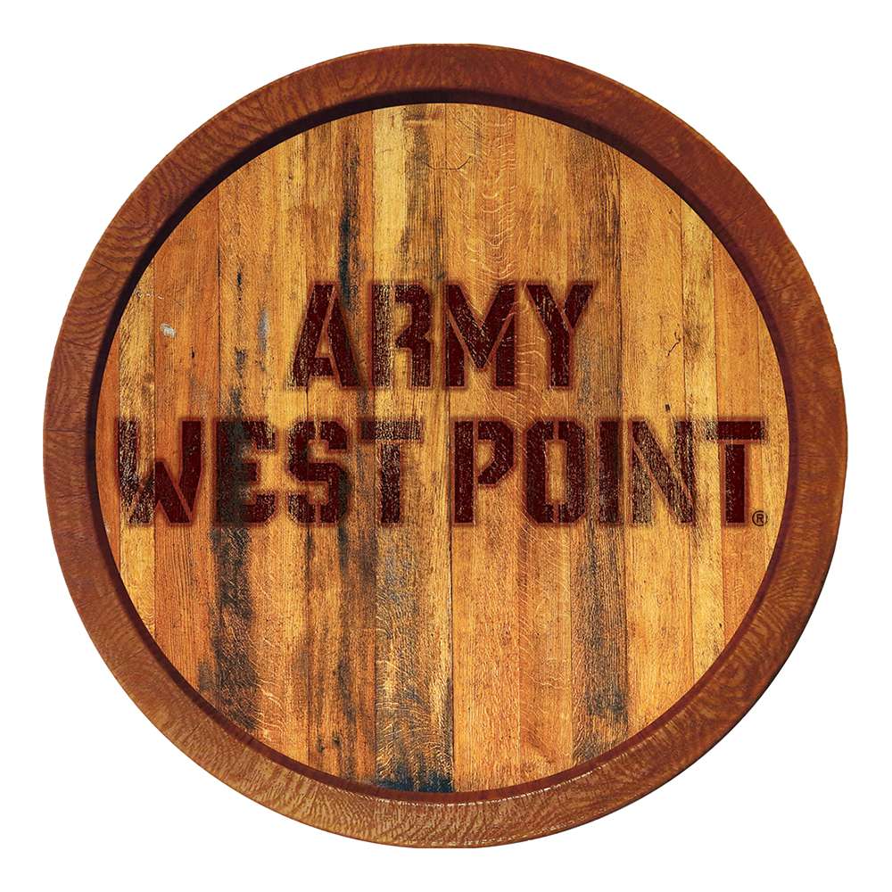 Army Black Knights Branded "Faux" Barrel Top Sign  