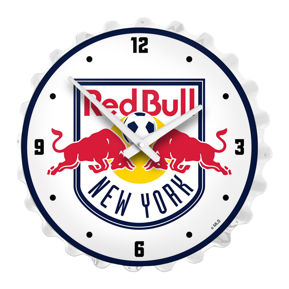 New York Red Bulls: Bottle Cap Lighted Wall Clock