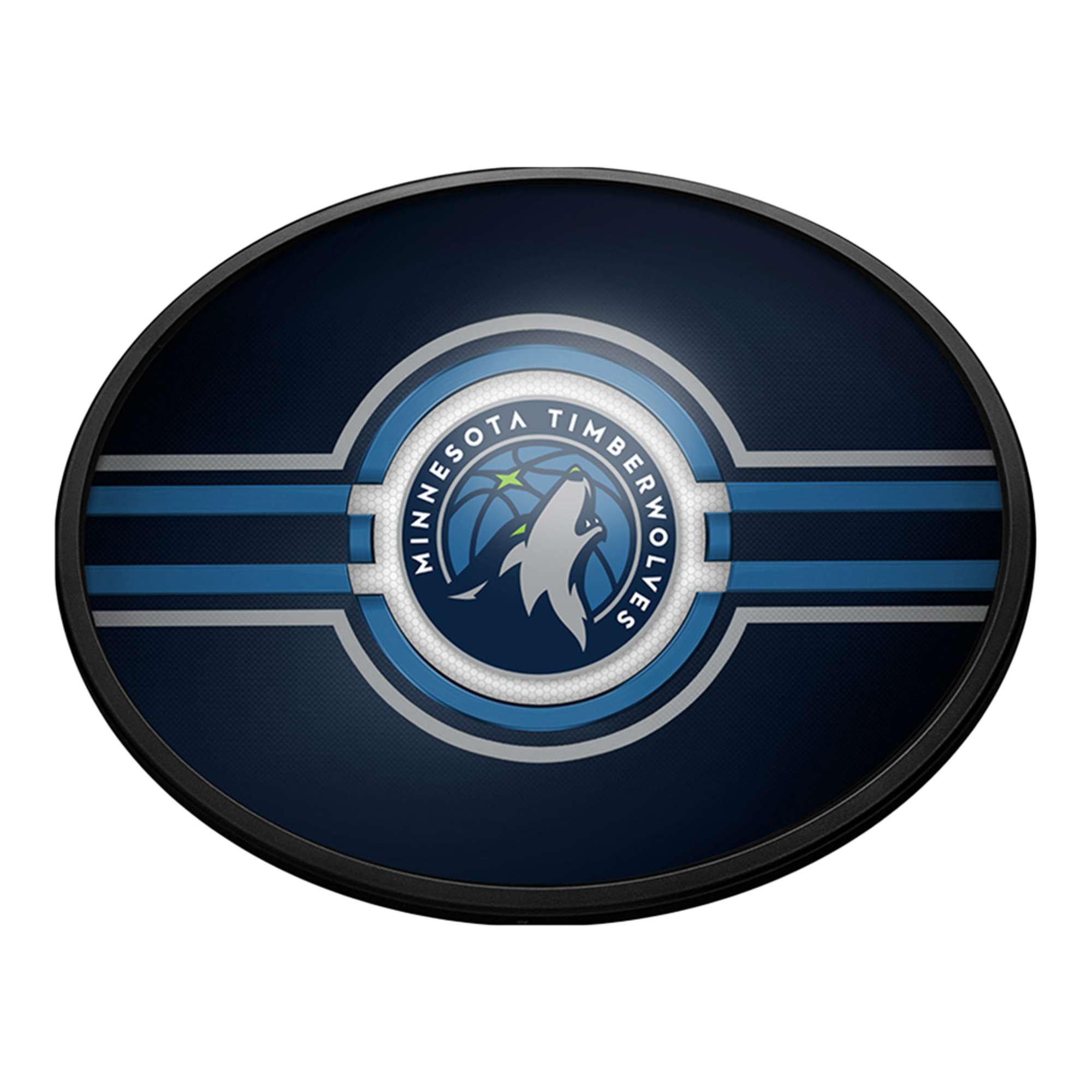 Minnesota Timberwolves: Oval Slimline Lighted Wall Sign