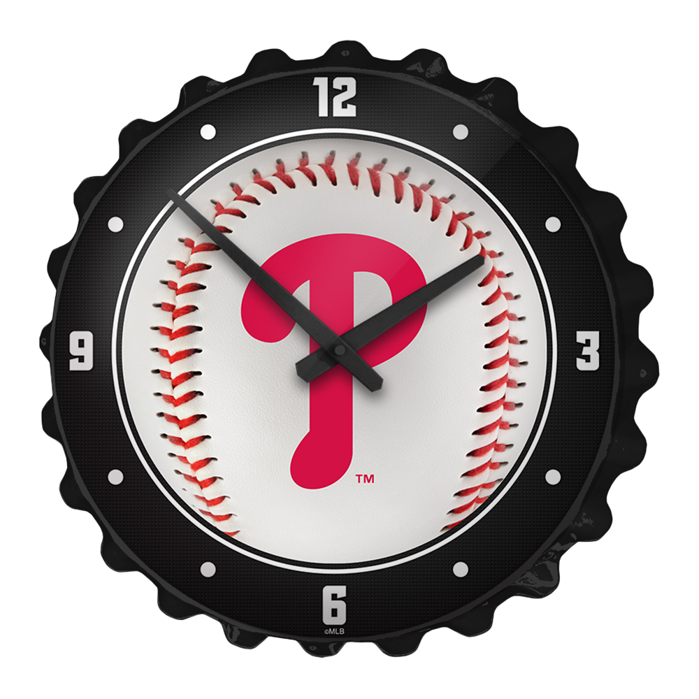 Philadelphia Phillies Baseball - Bottle Cap Wall Clock  