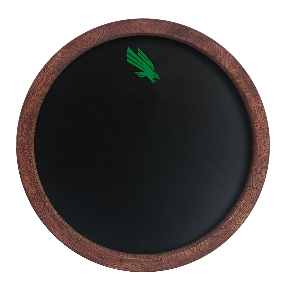 North Texas Mean Green Chalk "Faux" Barrel Top Sign  