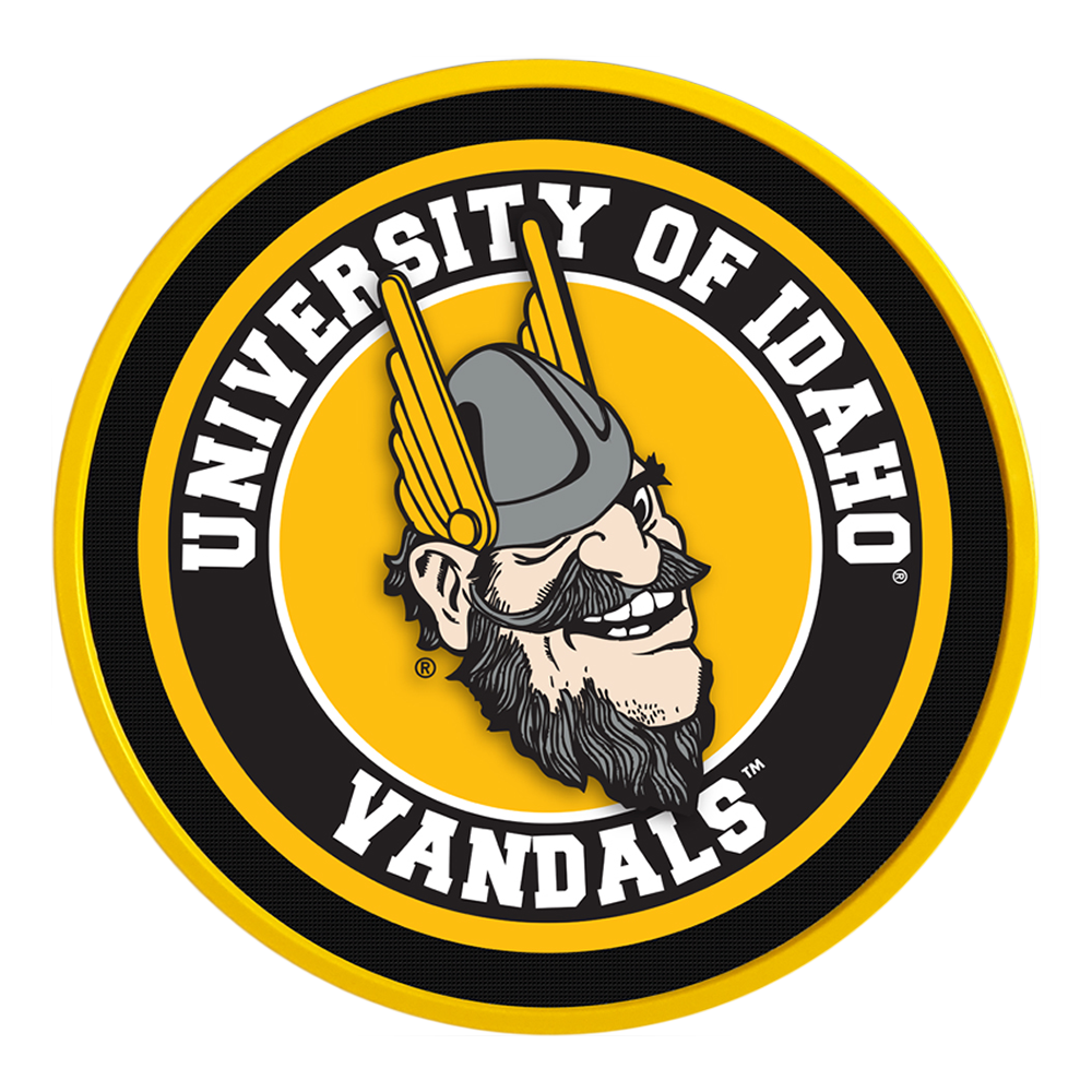 Idaho Vandals Joe Vandal - Modern Disc Wall Sign