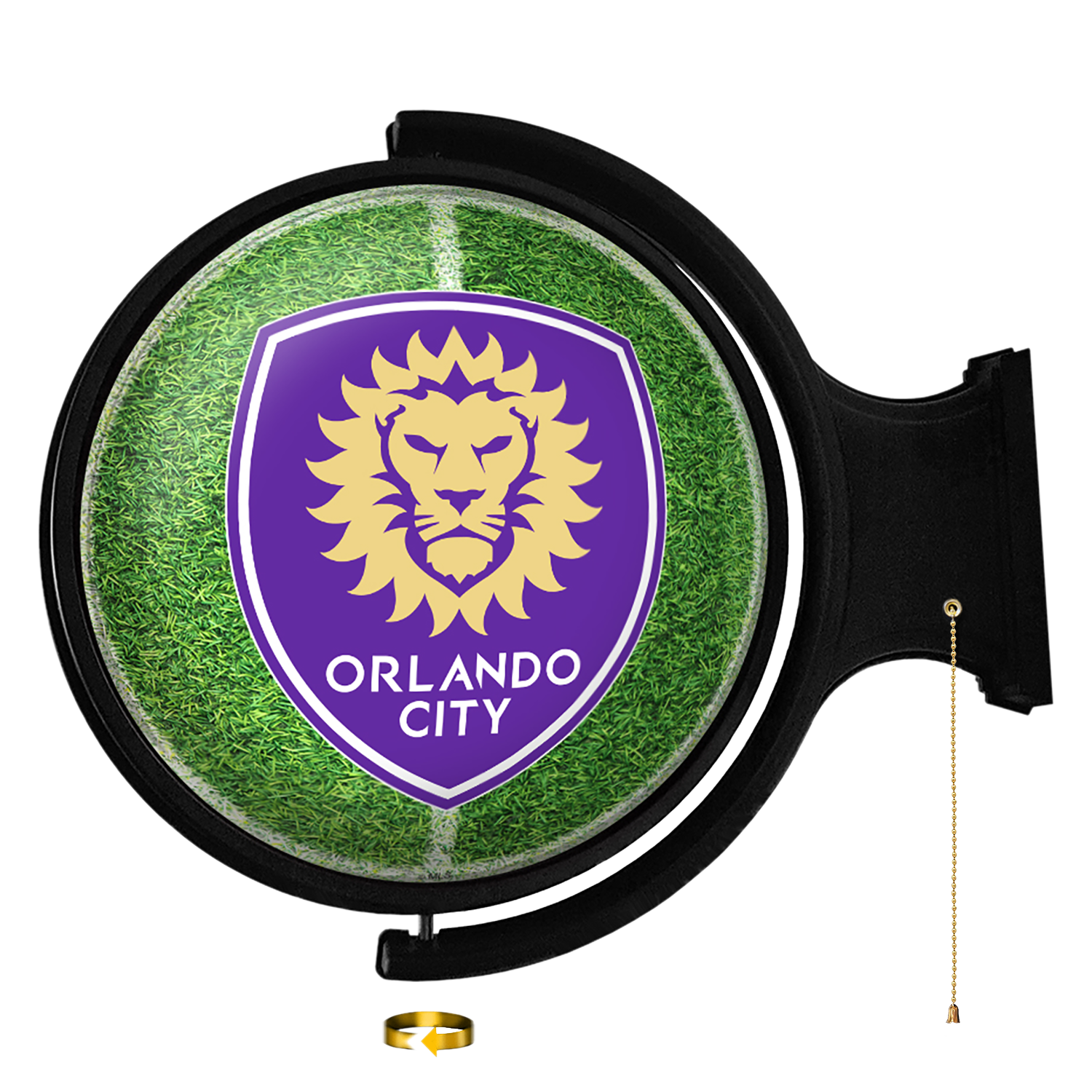 Orlando City: Pitch - Original Round Rotating Lighted Wall Sign
