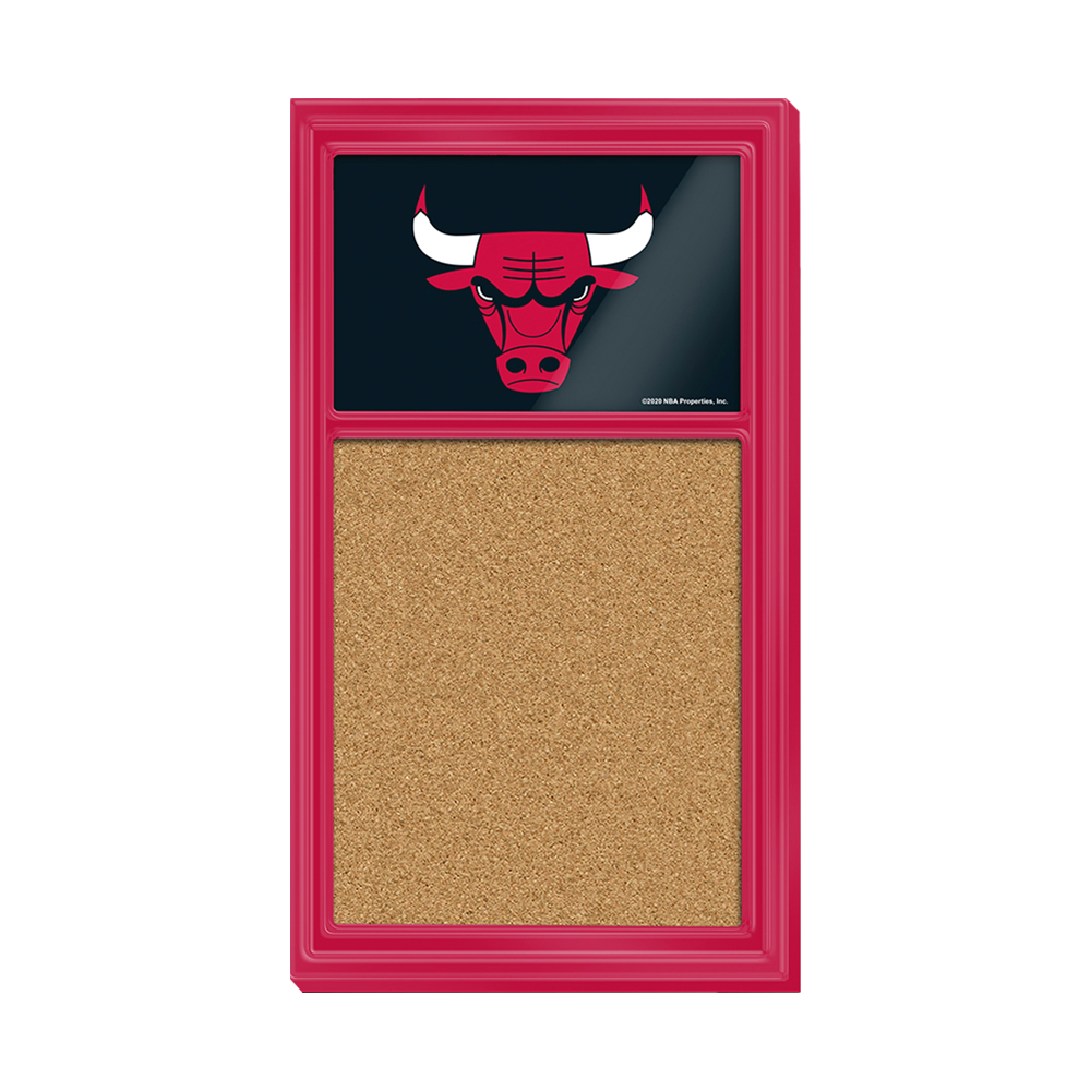 Chicago Bulls: Cork Note Board