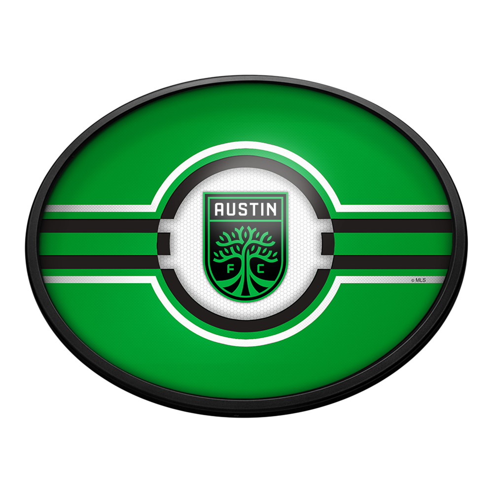 Austin F.C.: Oval Slimline Lighted Wall Sign Button Pot