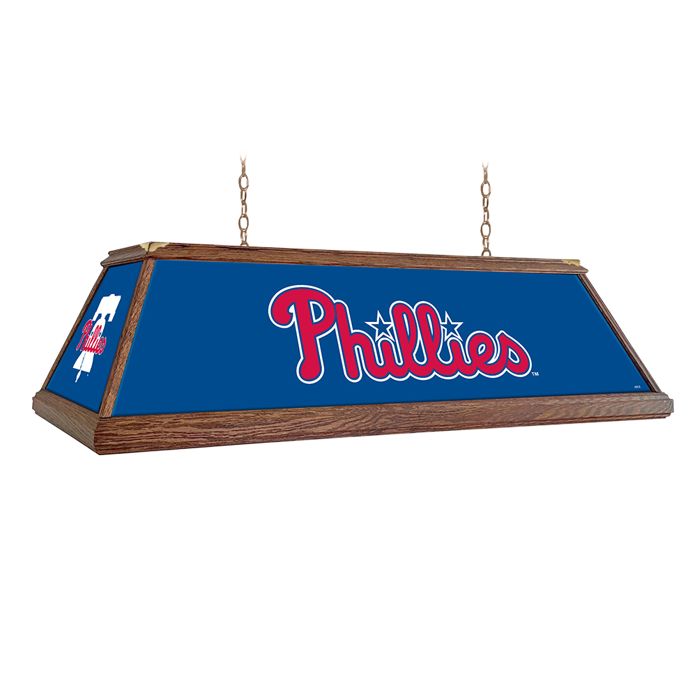 Philadelphia Phillies Premium Wood Pool Table Light  
