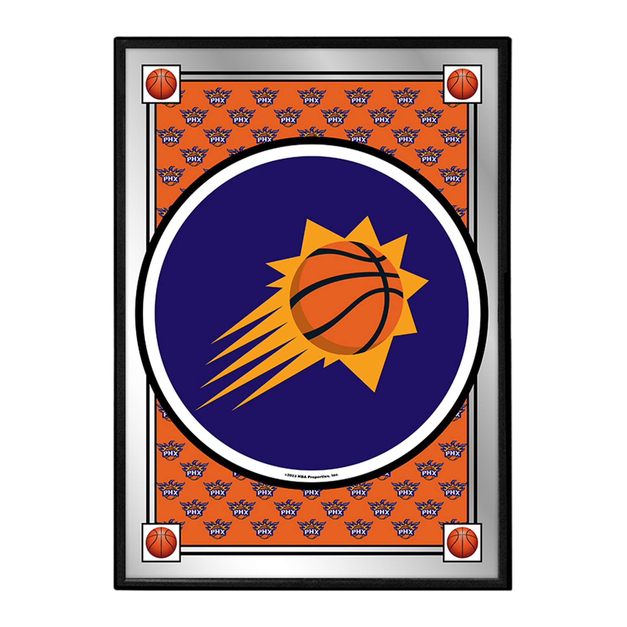 Phoenix Suns: Team Spirit - Framed Mirrored Wall Sign