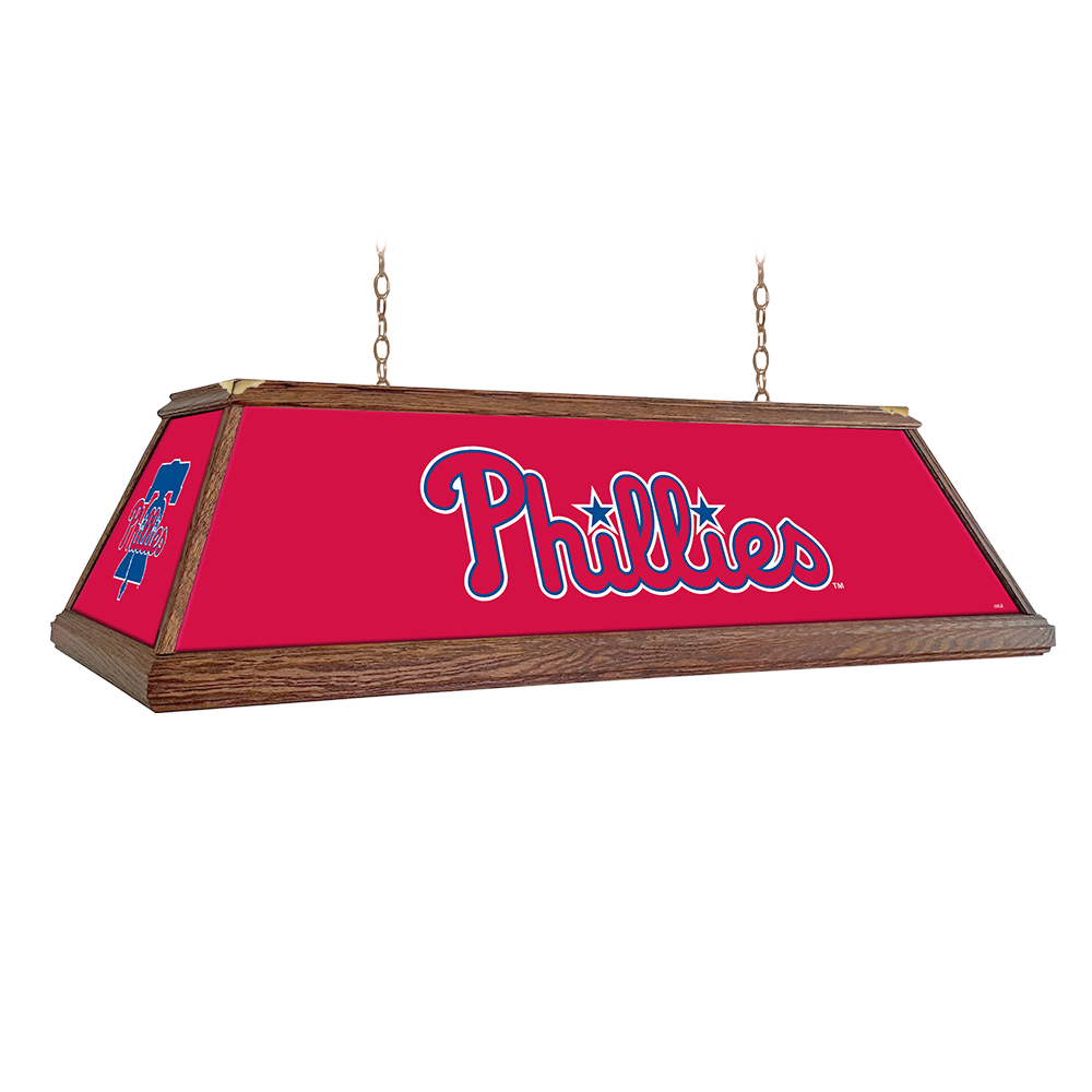 Philadelphia Phillies Premium Wood Pool Table Light  