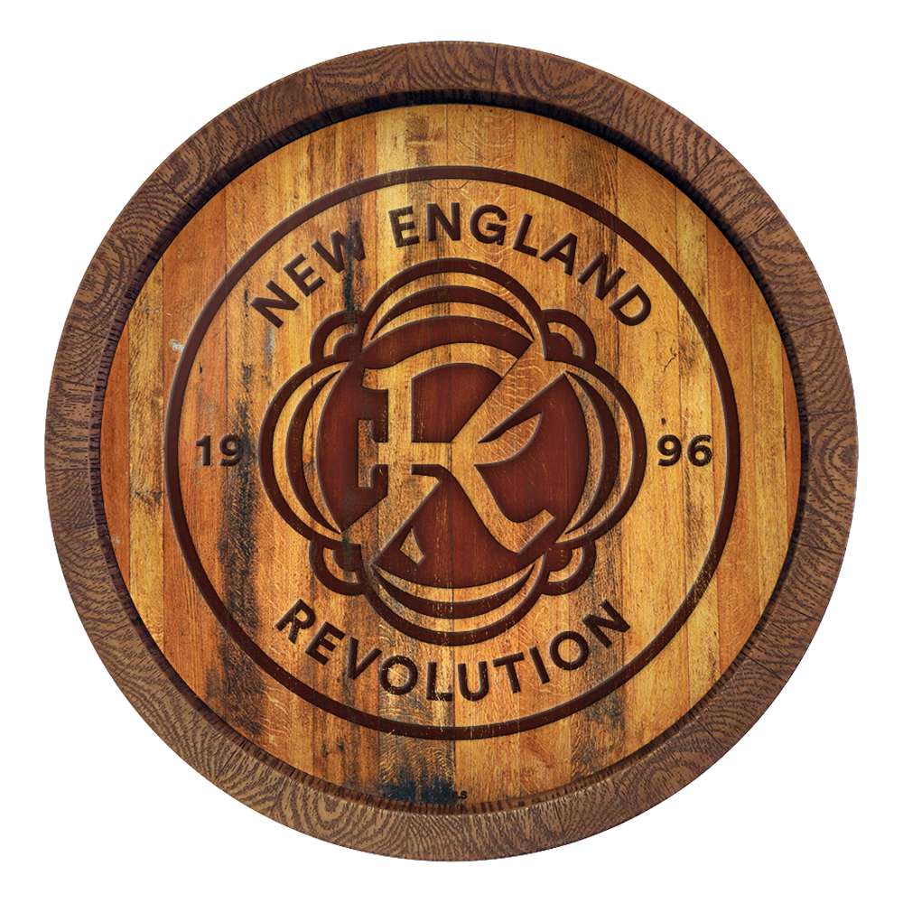 New England Revolution: Branded "Faux" Barrel Top Sign Halloween Decoration 