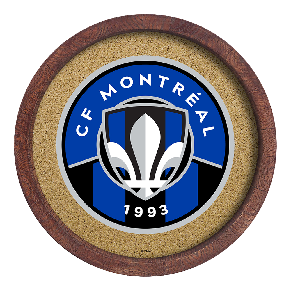 CF Montreal: "Faux" Barrel Framed Cork Board LED Car Door Light 