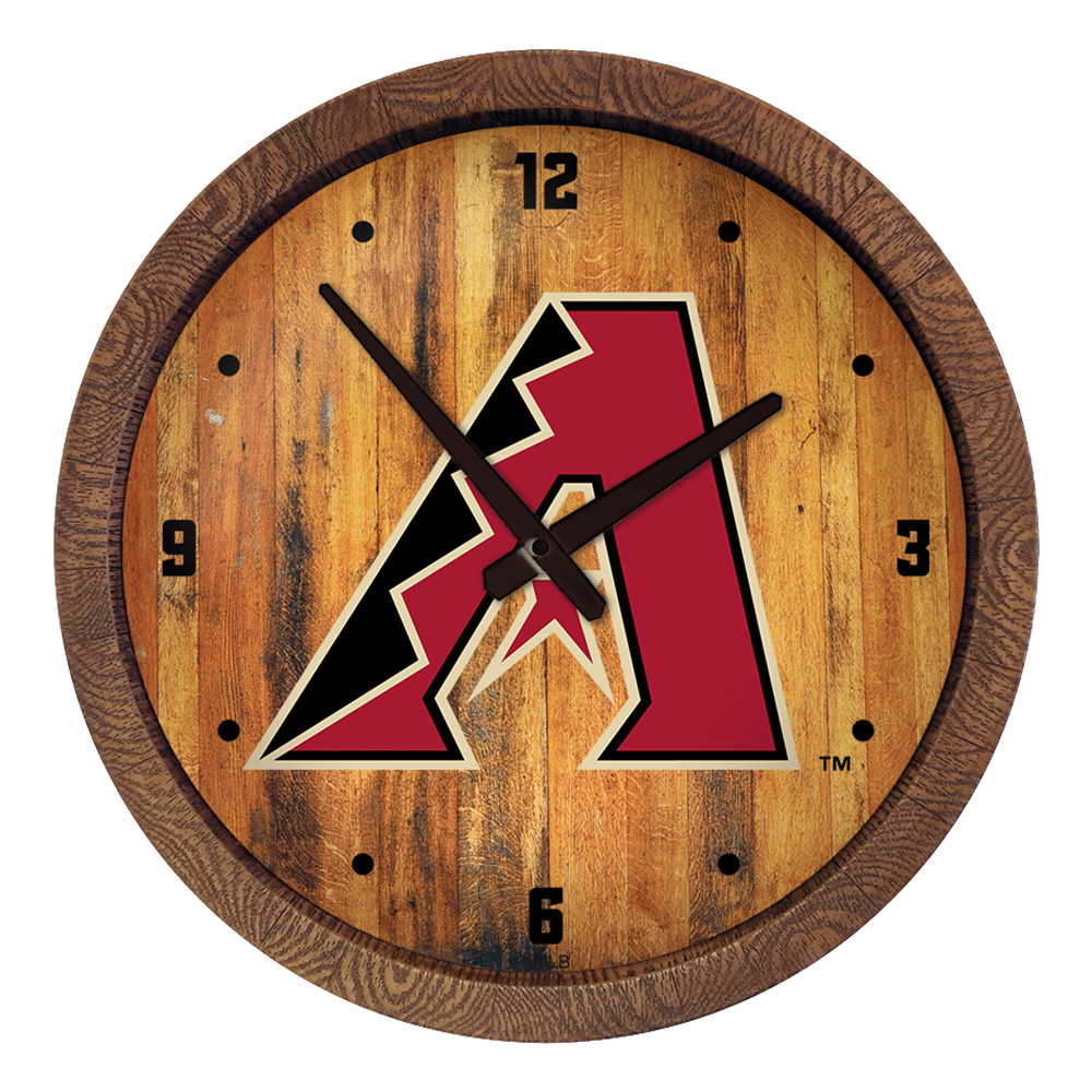 Arizona Diamondbacks "Faux" Barrel Top Clock  
