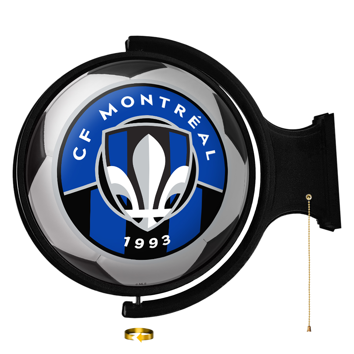 CF Montreal: Soccer Ball - Original Round Rotating Lighted Wall Sign