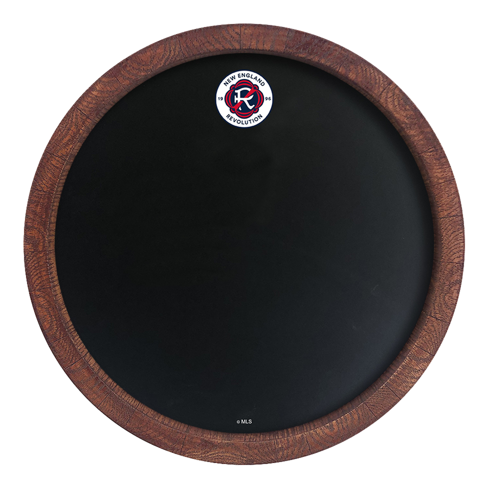 New England Revolution: Chalkboard "Faux" Barrel Top Sign Halloween Decoration 