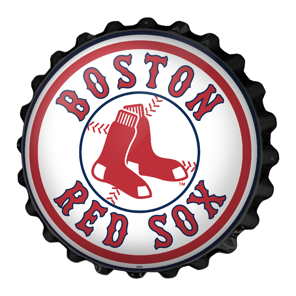 Boston Red Sox Bottle Cap Wall Sign  