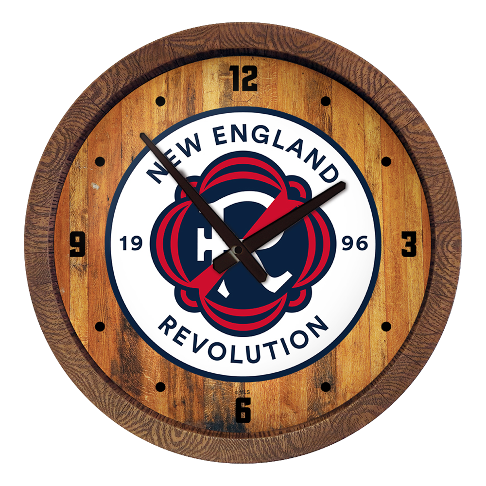 New England Revolution: "Faux" Barrel Top Clock  