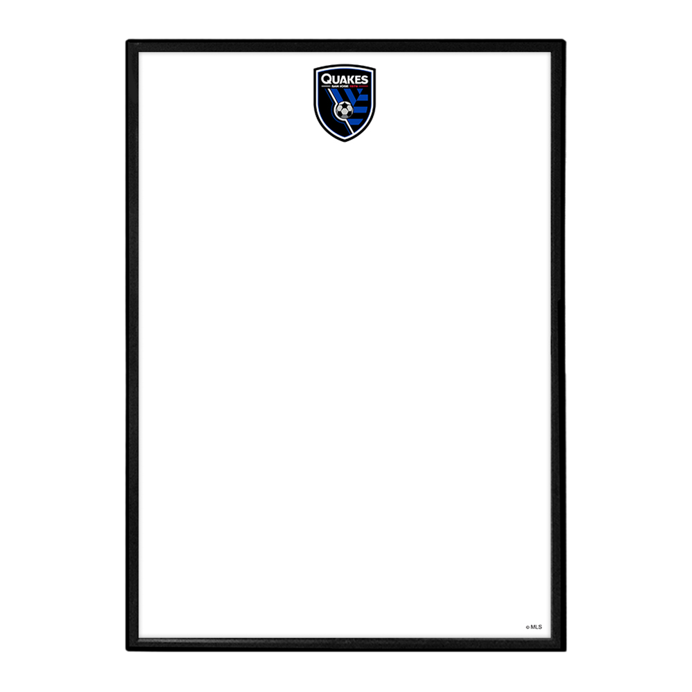 San Jose Earthquakes: Framed Dry Erase Wall Sign