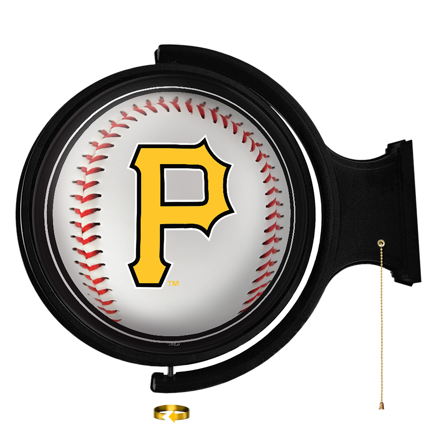 Pittsburgh Pirates Baseball - Original Round Rotating Lighted Wall Sign  