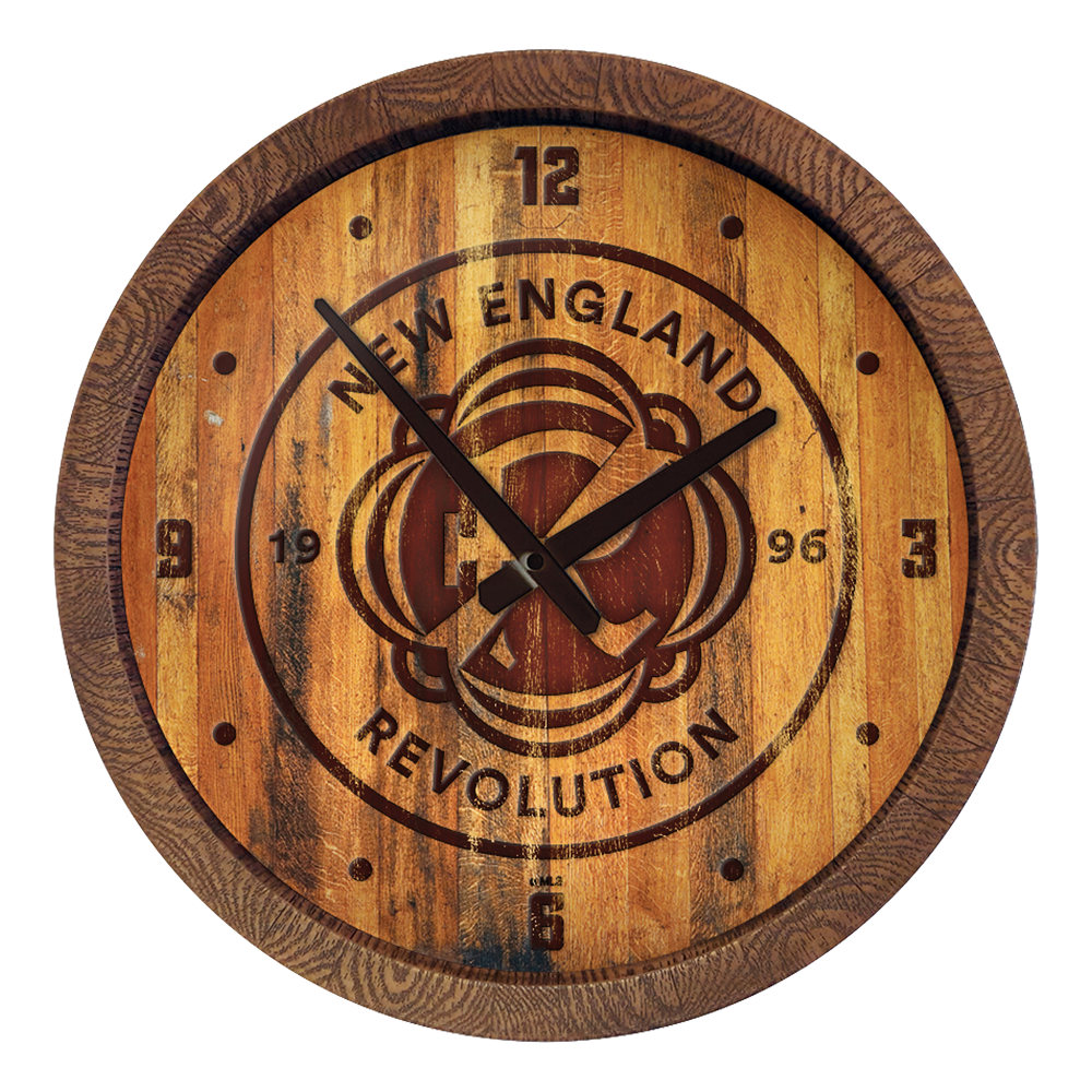 New England Revolution: Branded "Faux" Barrel Top Clock  